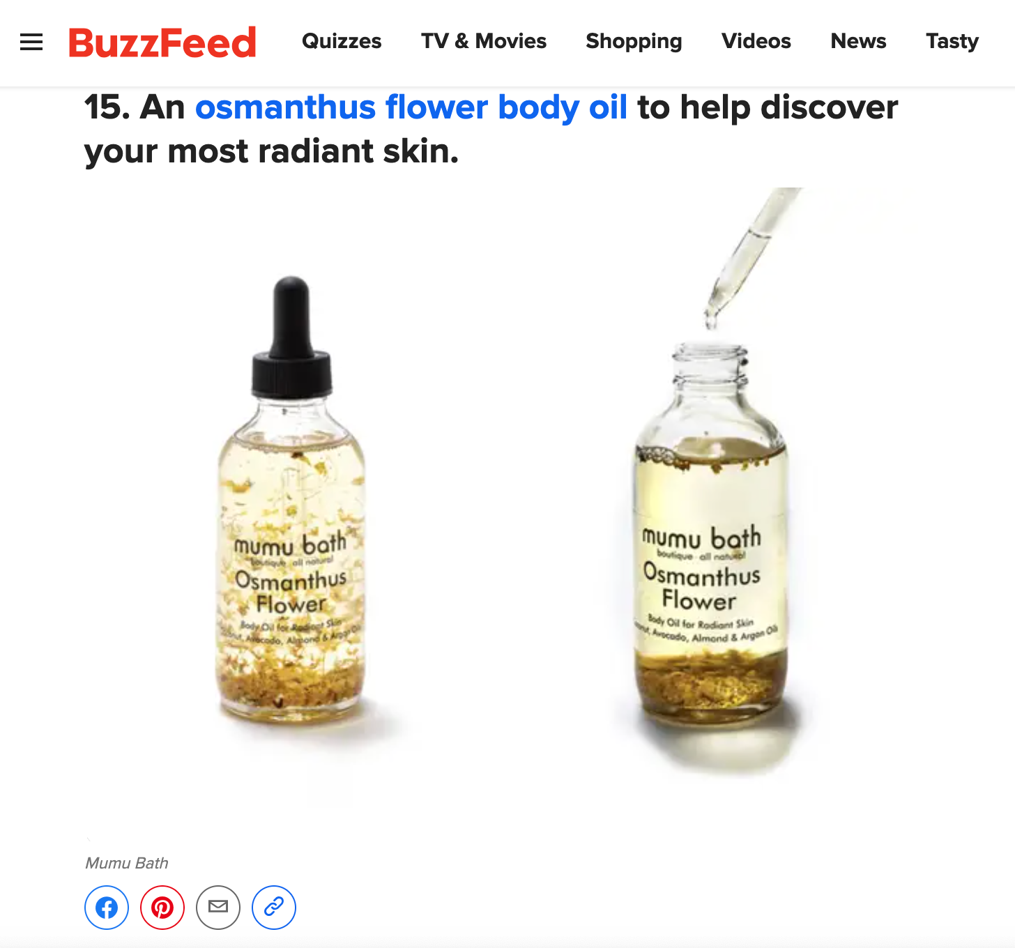 Osmanthus Flower Body Oil