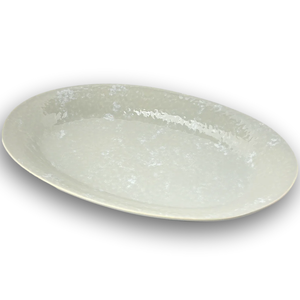 Cozina Grey Oval Tray