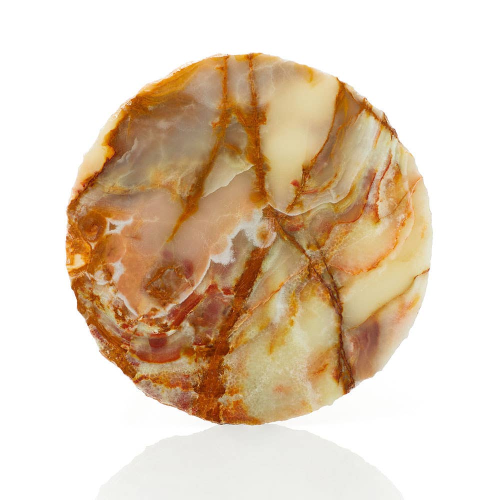 Rough-Edge Onyx Cake Stand