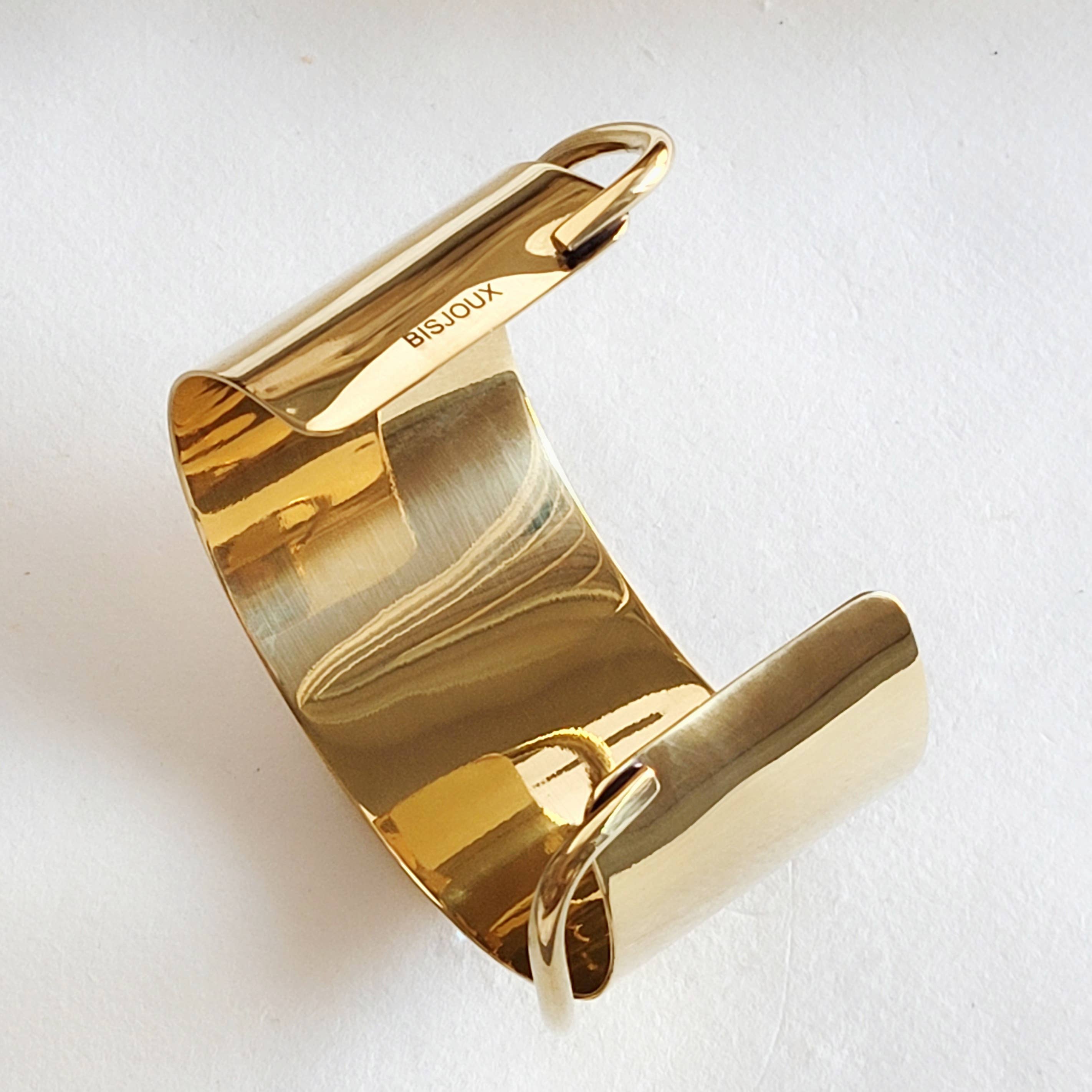 Brass modern statement Wired Cuff bracelet