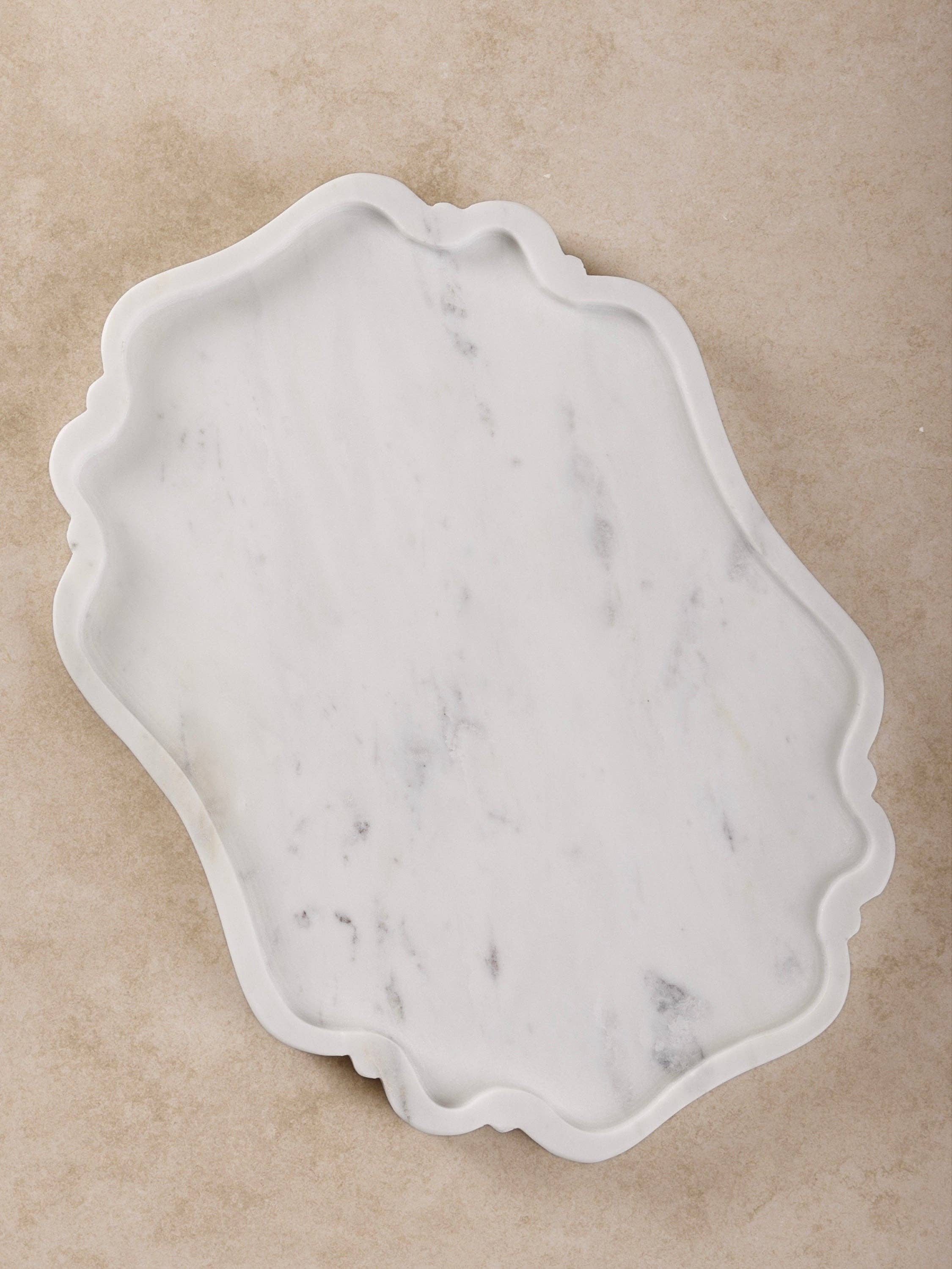 Cascade Marble Tray - 14" L x 10" W