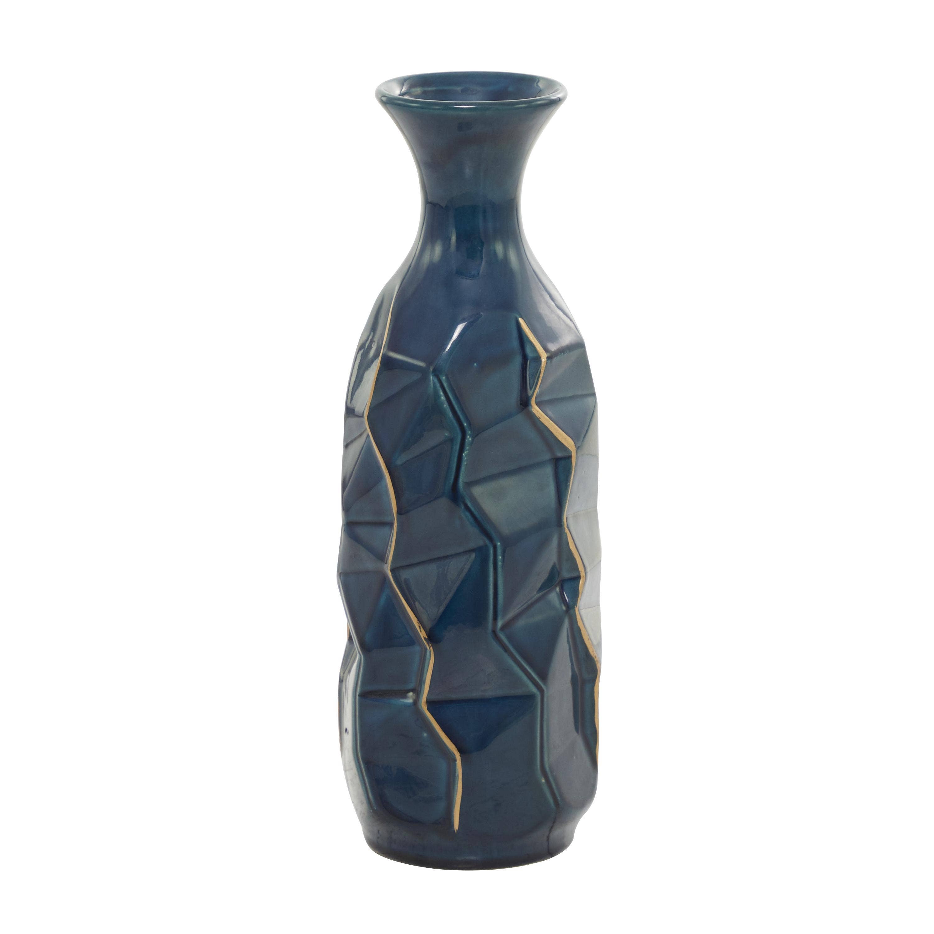 Modern Teal Ceramic Vase