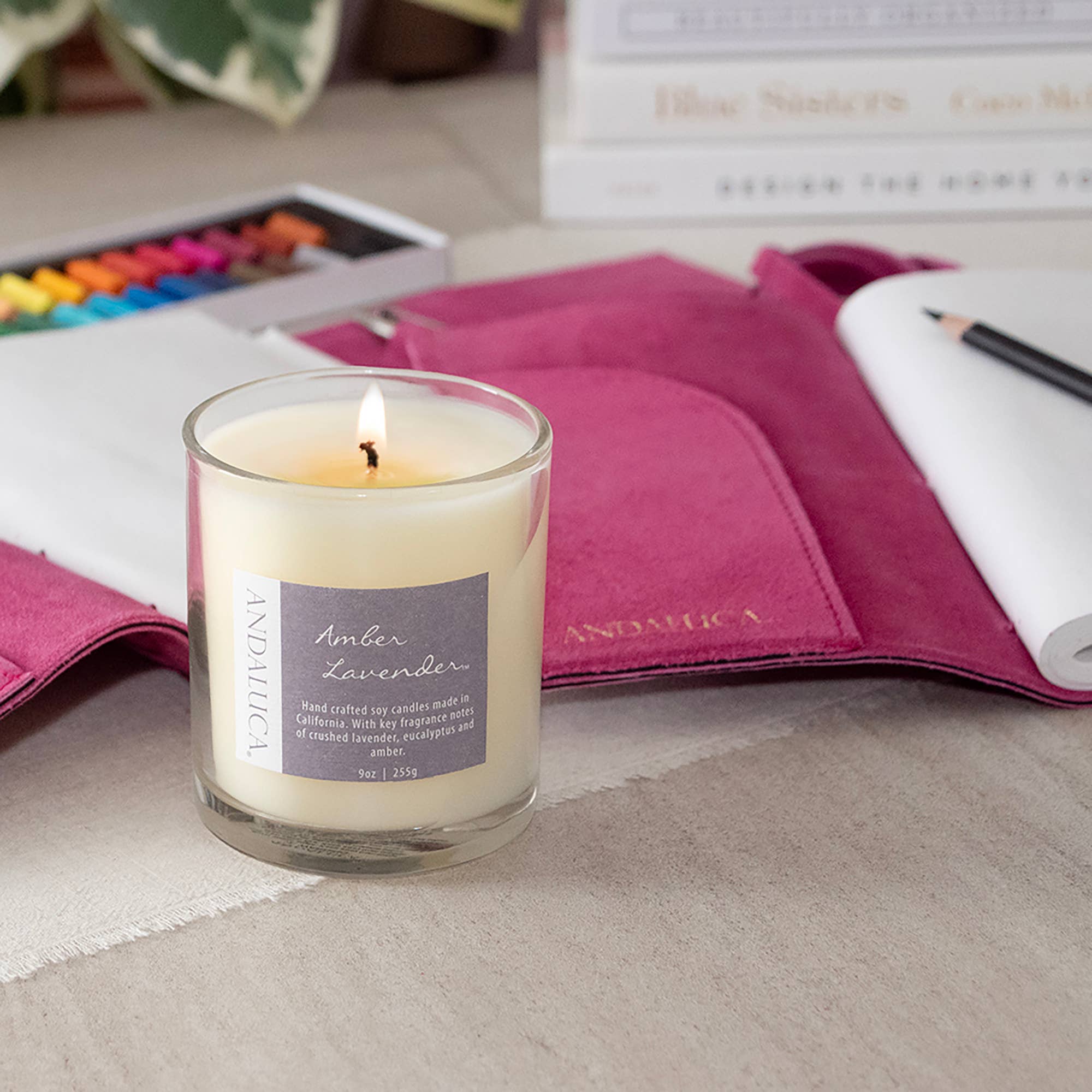 Amber Lavender 9 oz Candle