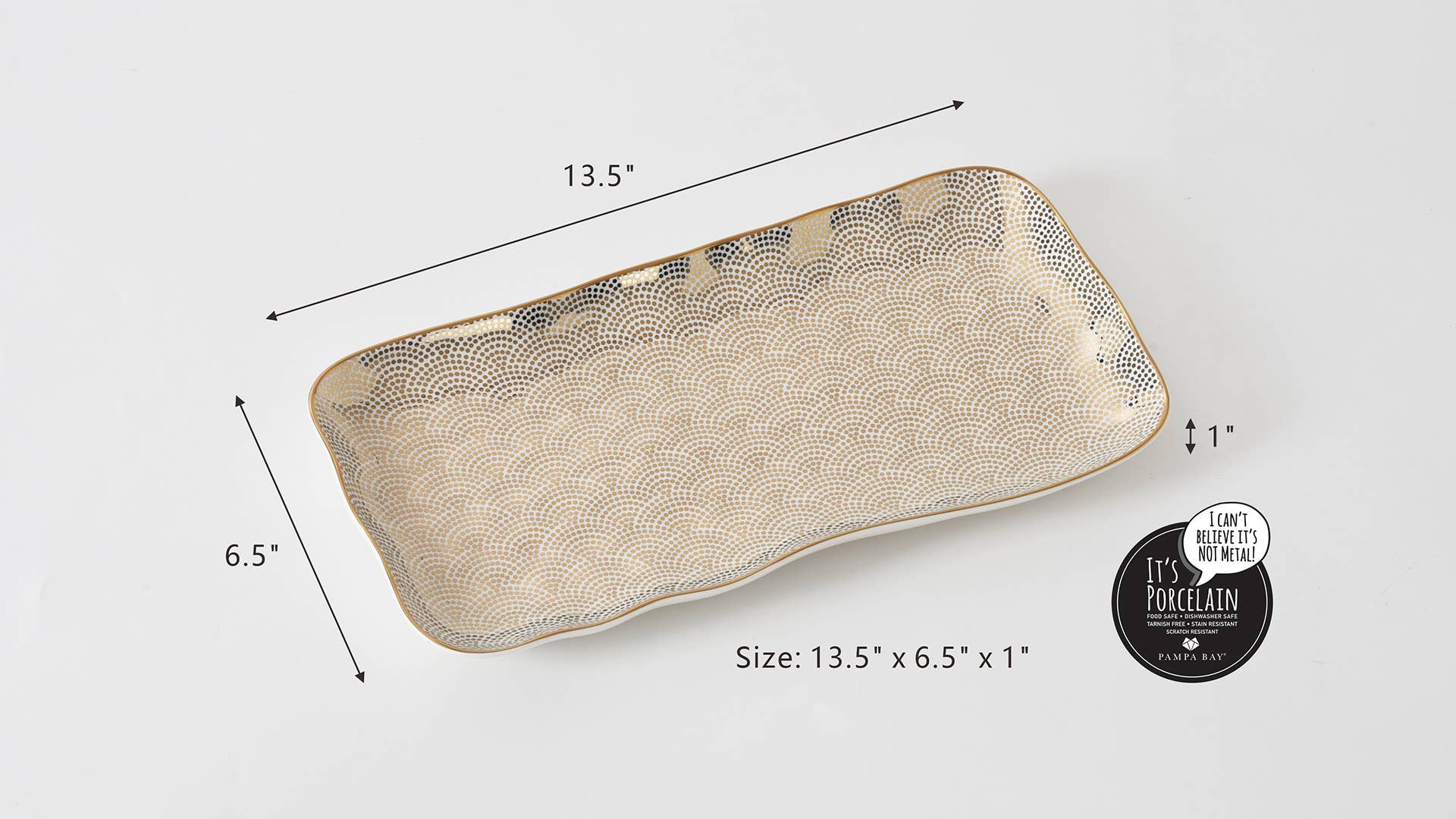 Rectangular Tray with Handles