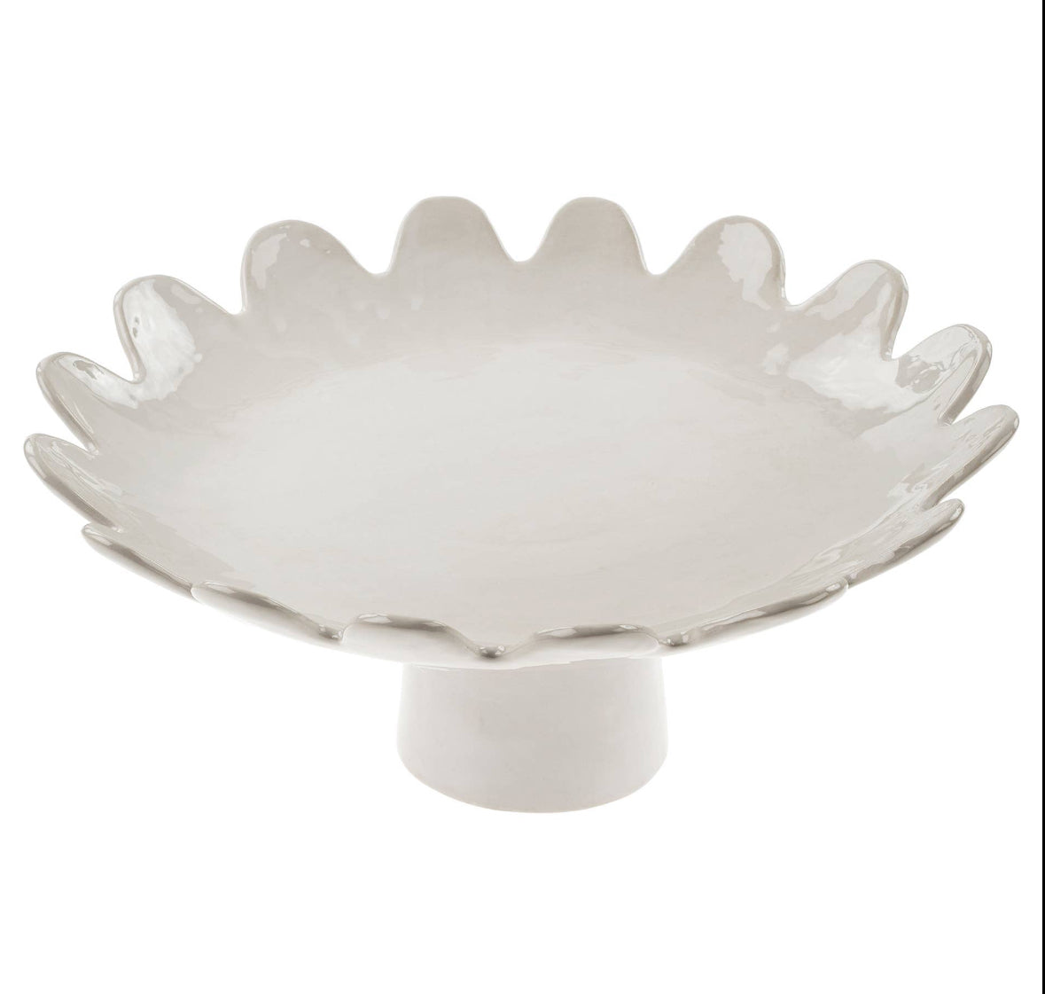 Scallop footed bowl