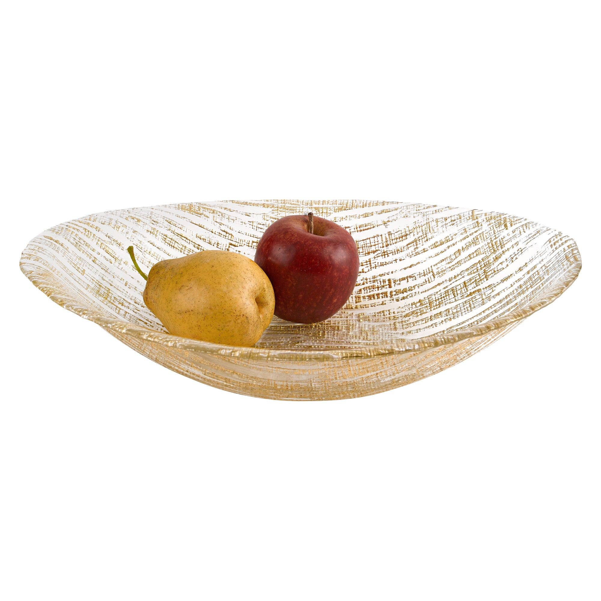 Secret Treasure Gold Accent 15" X 9" Oval Salad Bowl