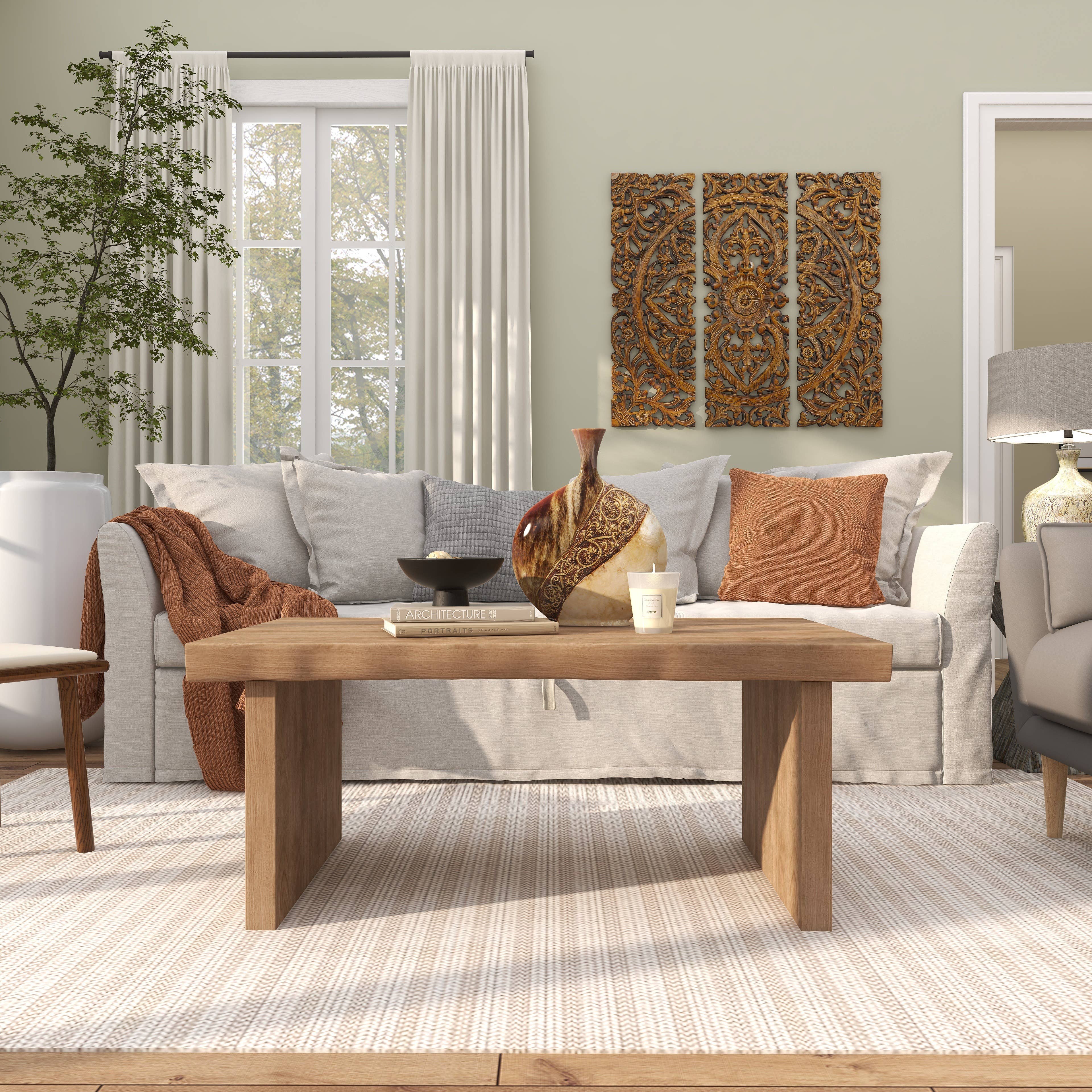 Traditional Brown Ceramic Vase'