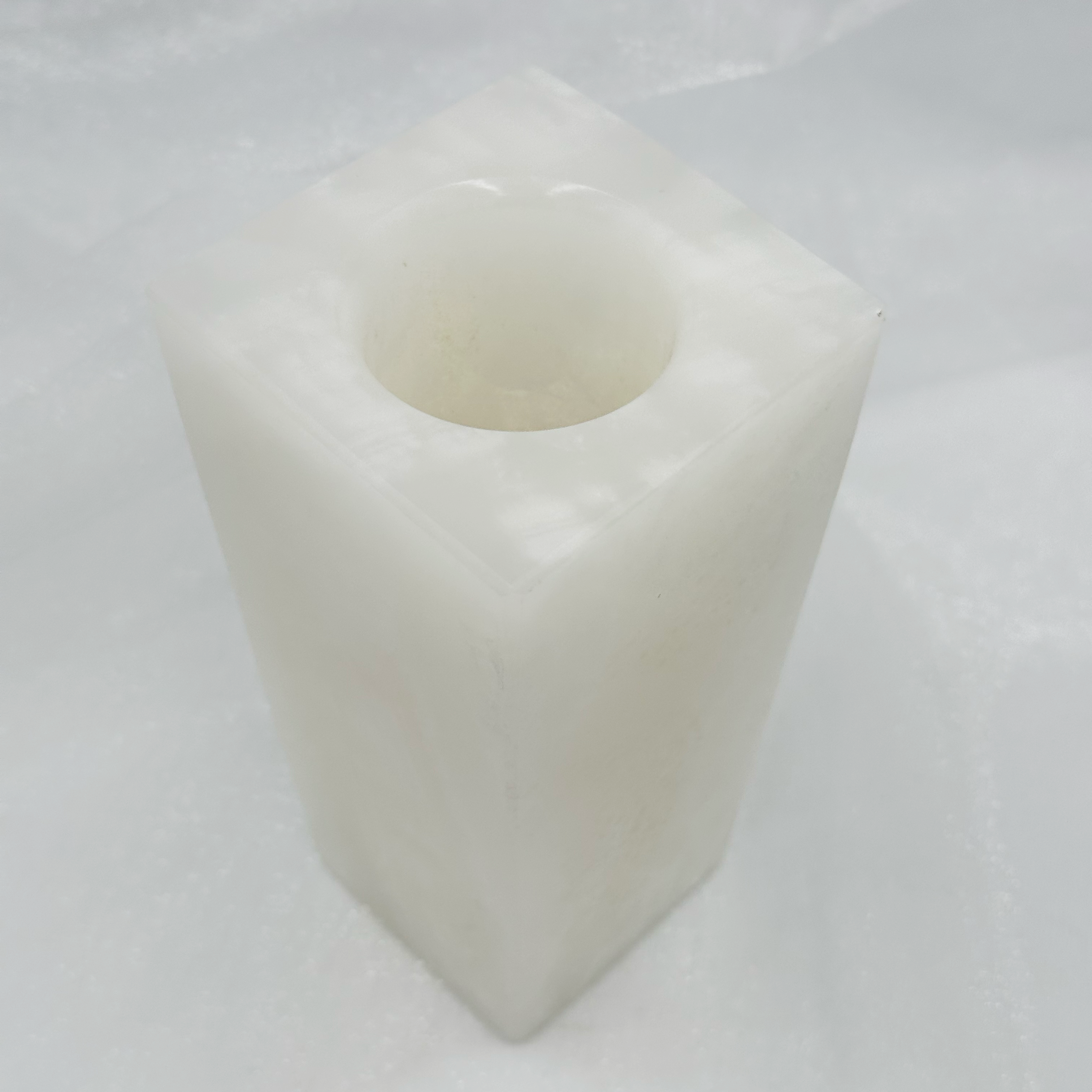 6" Square Vase - Marble and Onyx: Verona Marble
