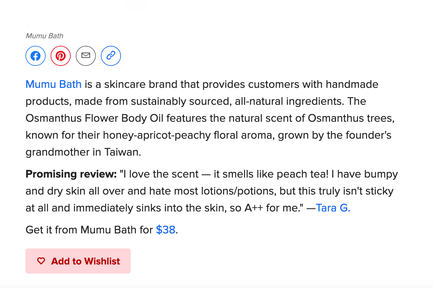 Osmanthus Flower Body Oil