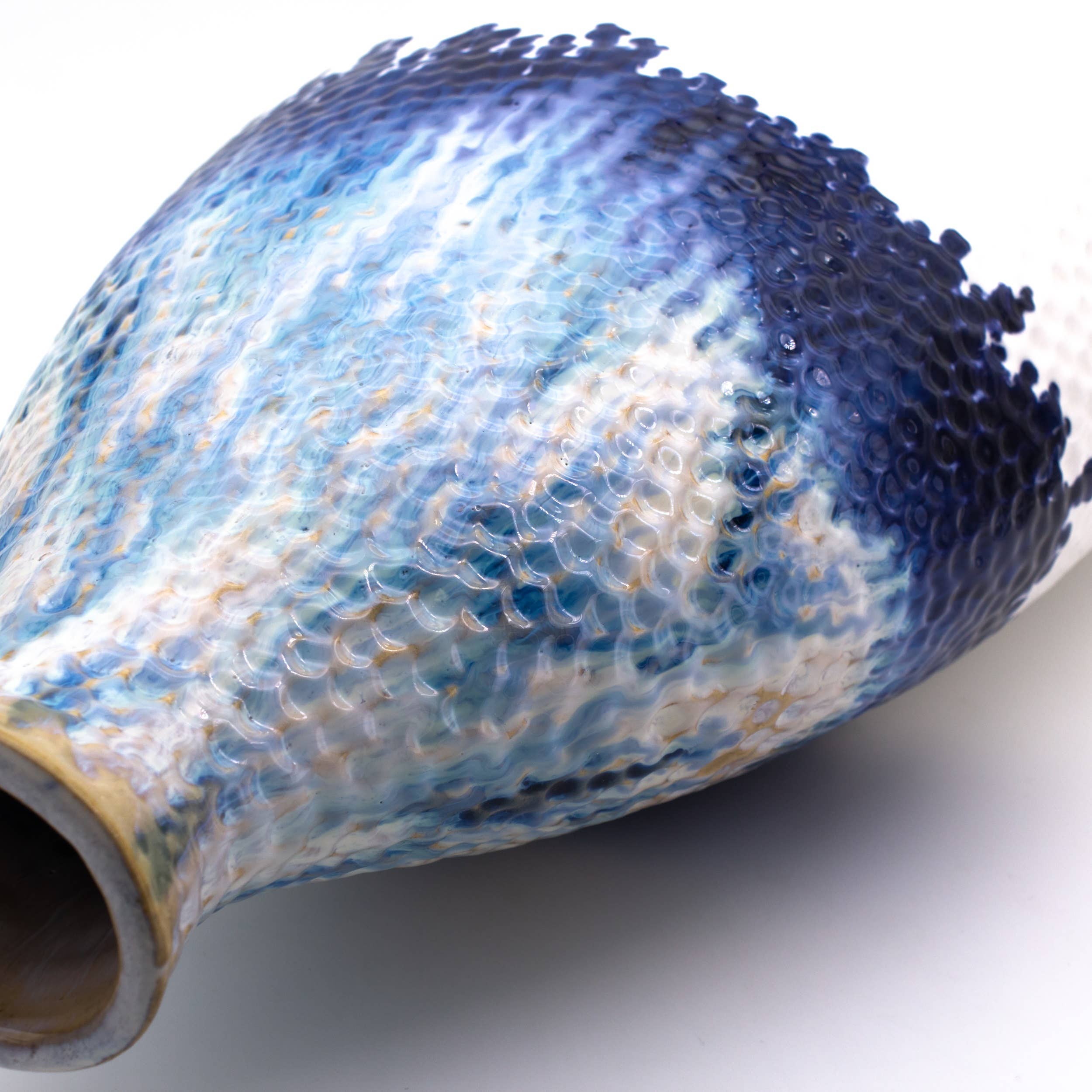 Fusion Ombre Drip Flat Shoulder Vase: Small