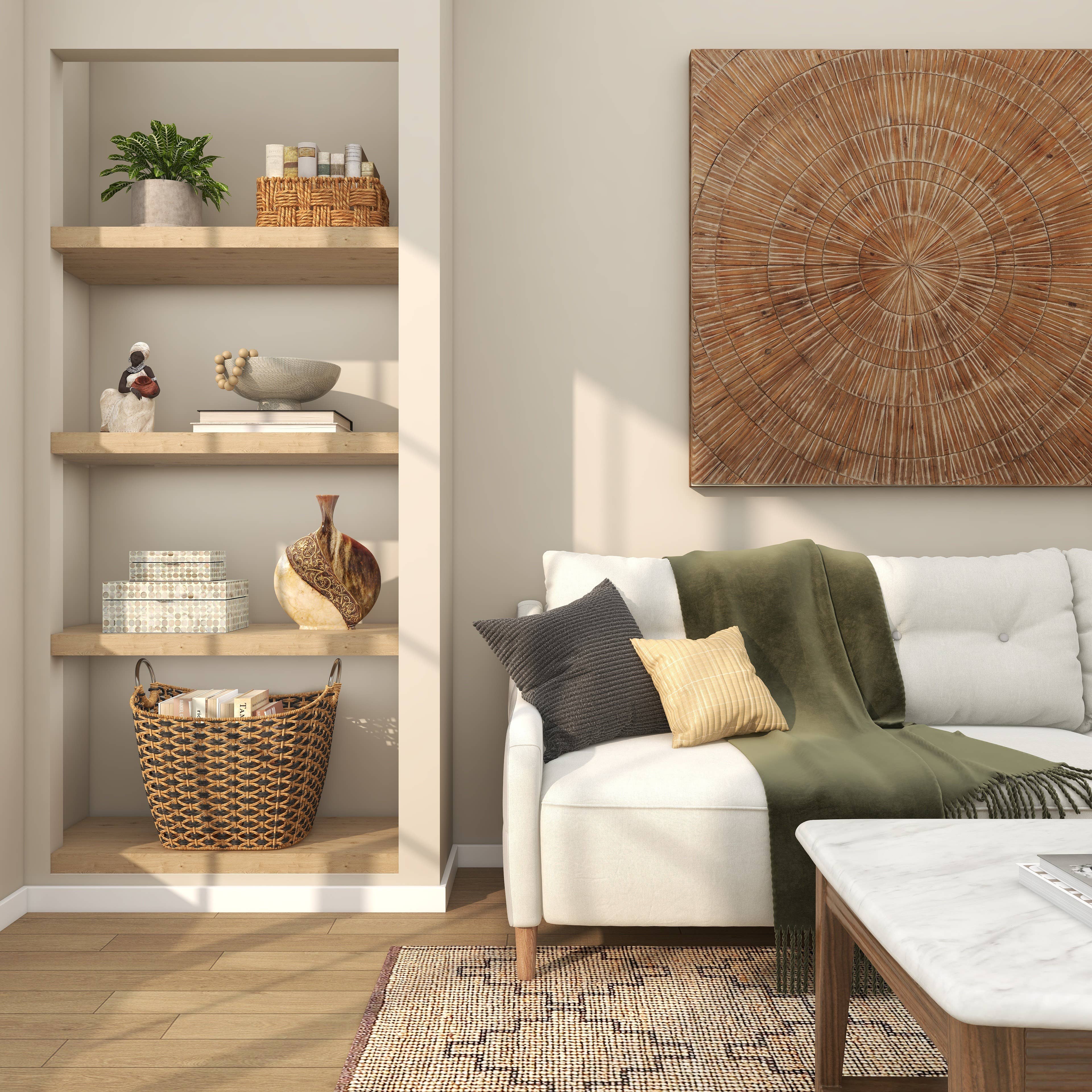 Traditional Brown Ceramic Vase'