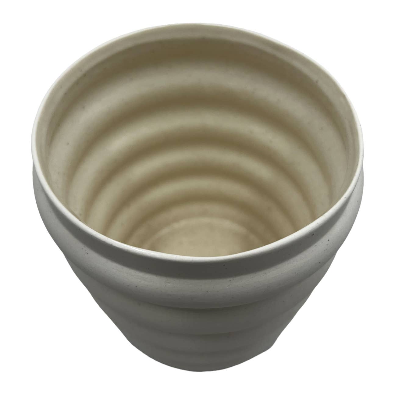 Modern Ceramic Vase in Beige: Large