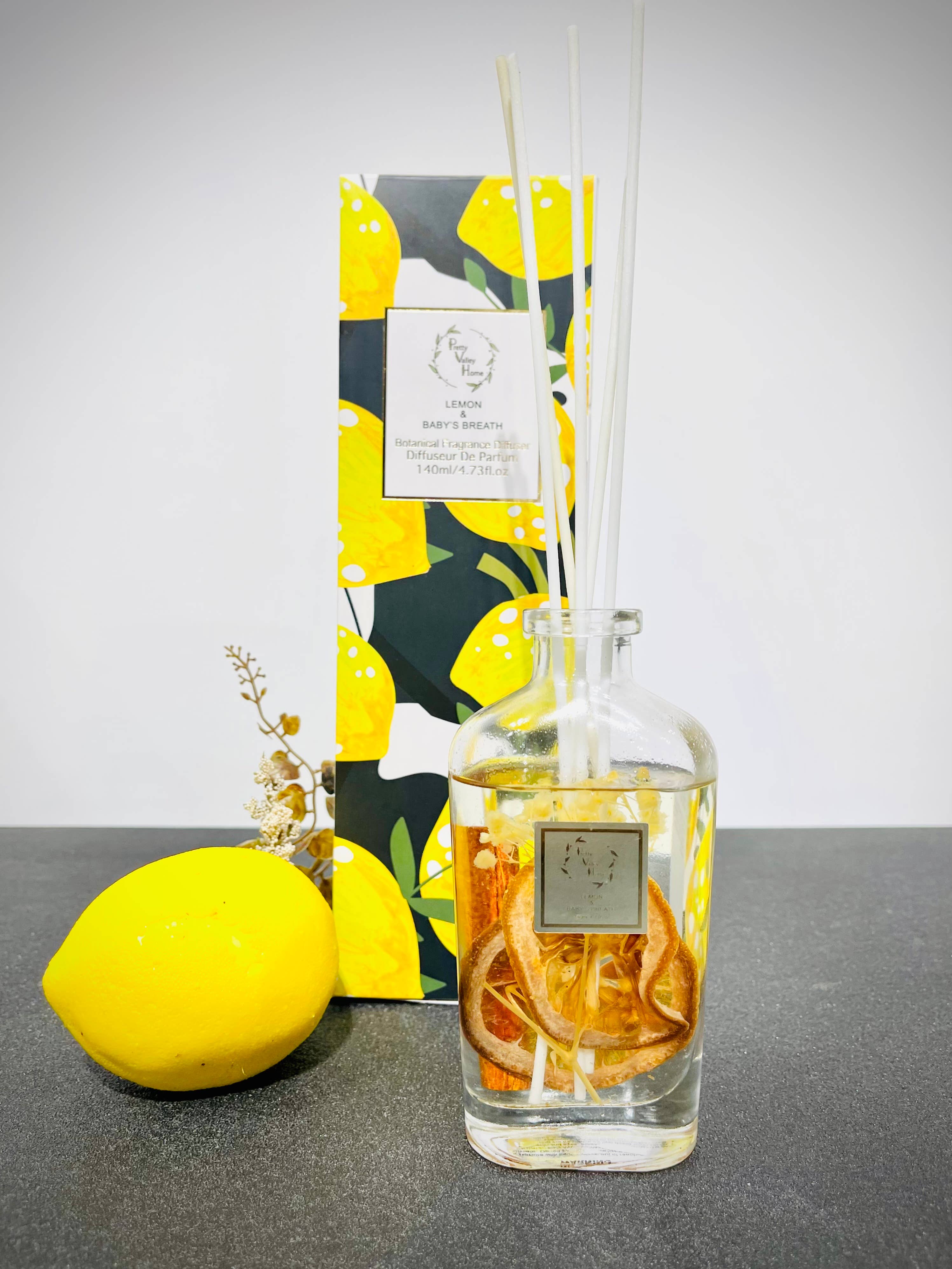 Botanical Reed Diffuser Sets - Lemon & Baby's breath