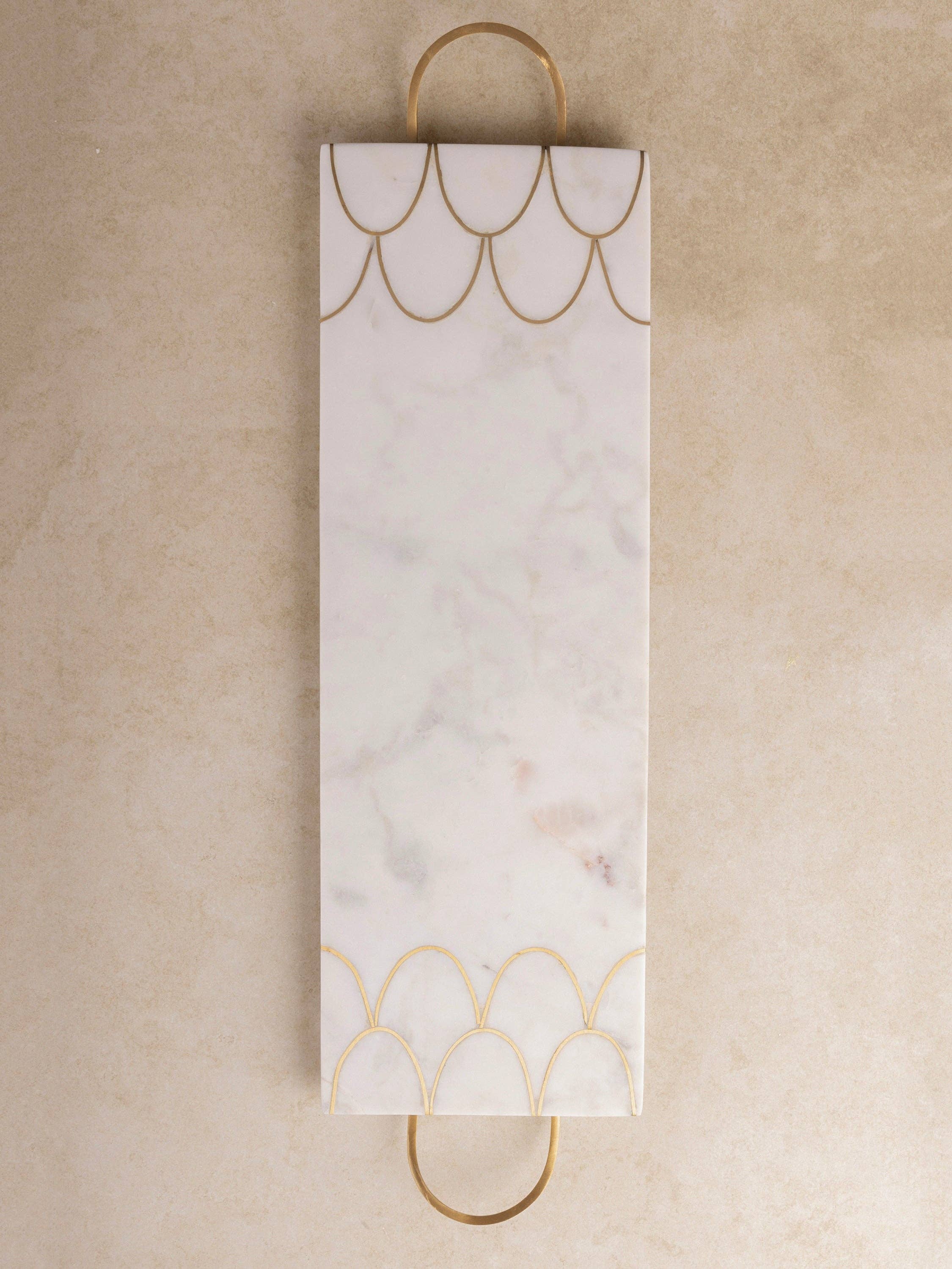 San Miguel Marble Tray - 22" L x 6" W