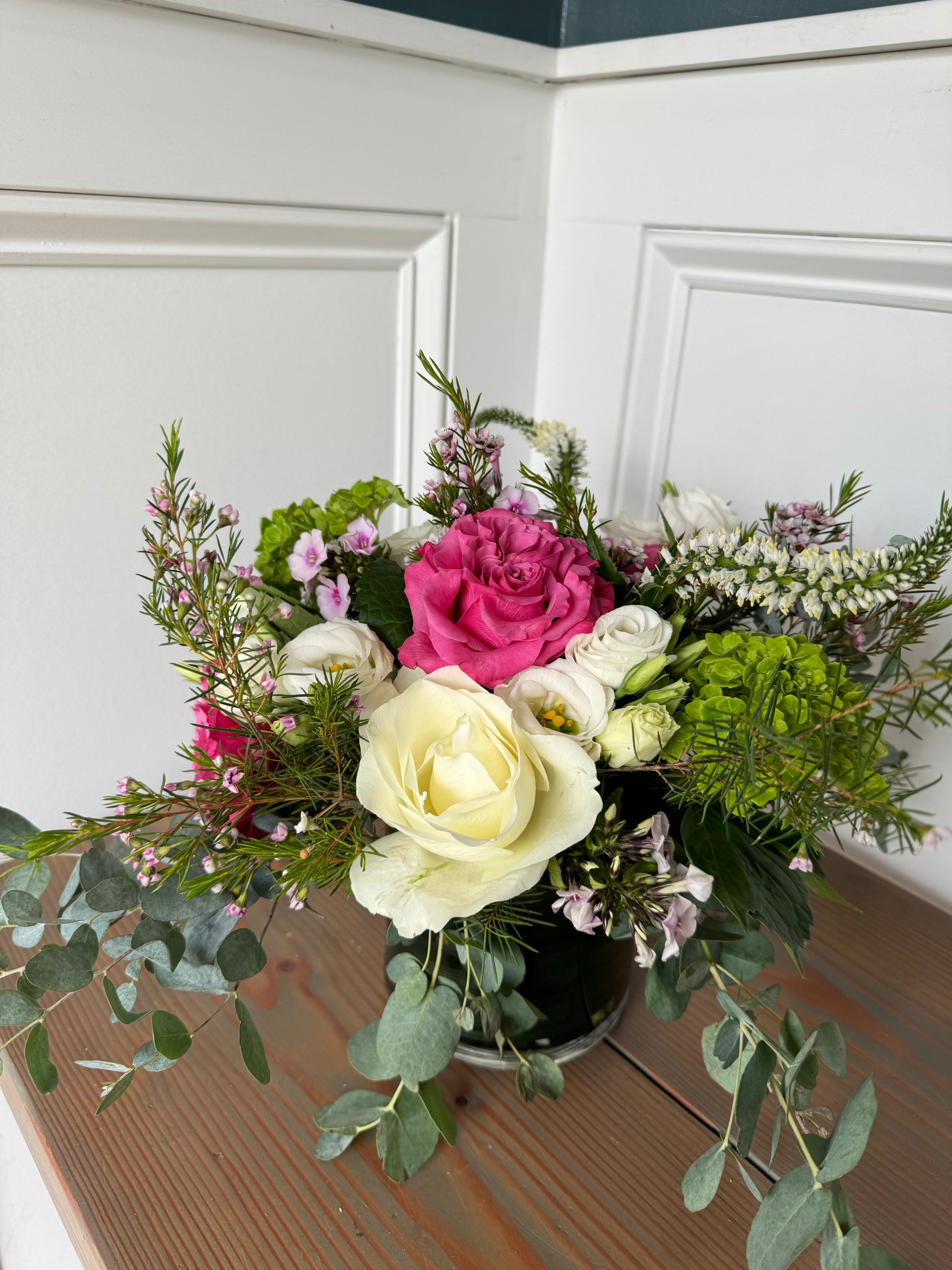 Petit Cylinder (Low) Vase Arrangement
