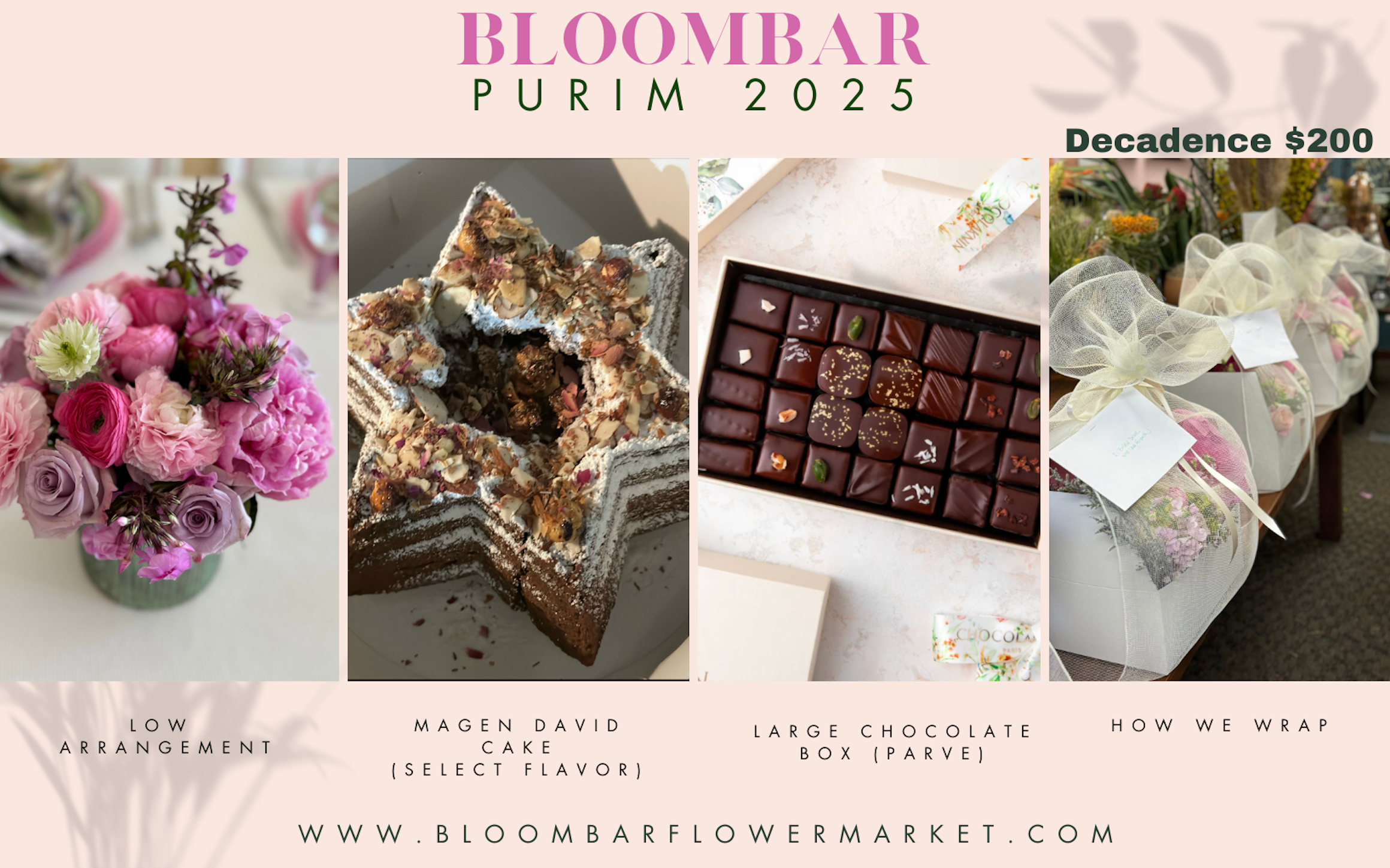 Purim: Mishloach Manot/ BLOOMBAR DECADENCE