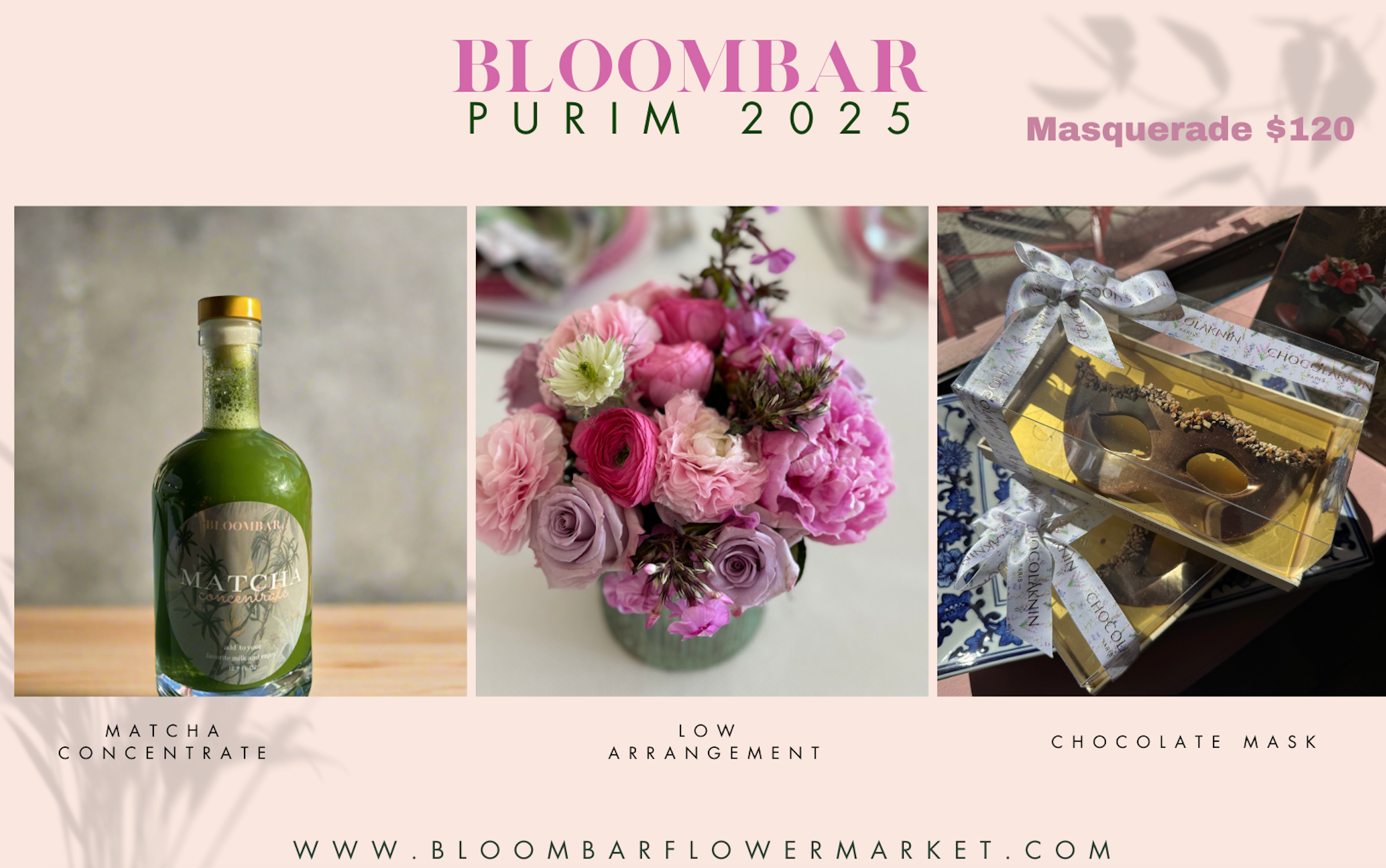 Purim: Mishloach Manot/ BLOOMBAR MASQUERADE