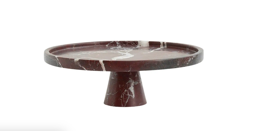 ROSSO MARBLE CAKE STAND