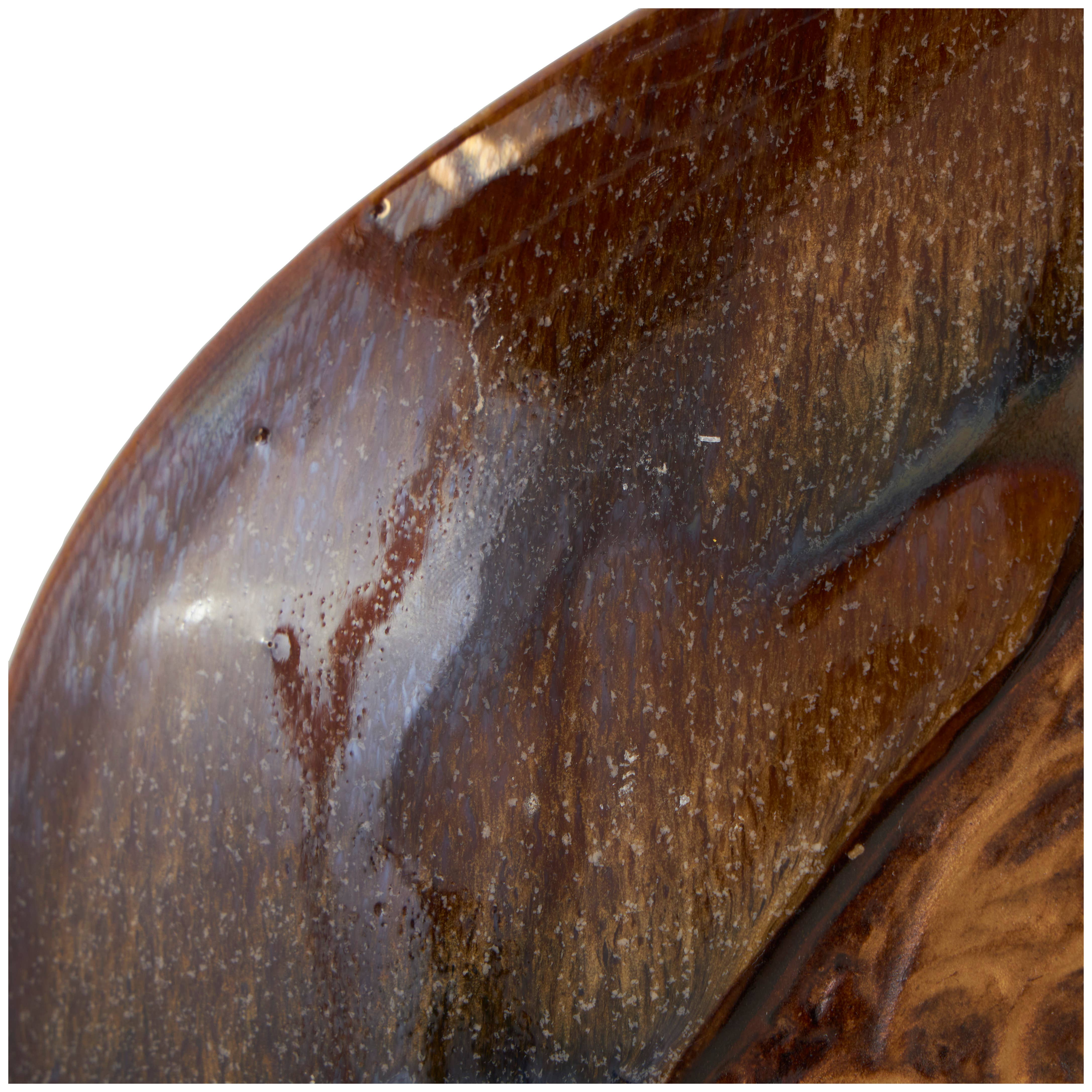 Traditional Brown Ceramic Vase'