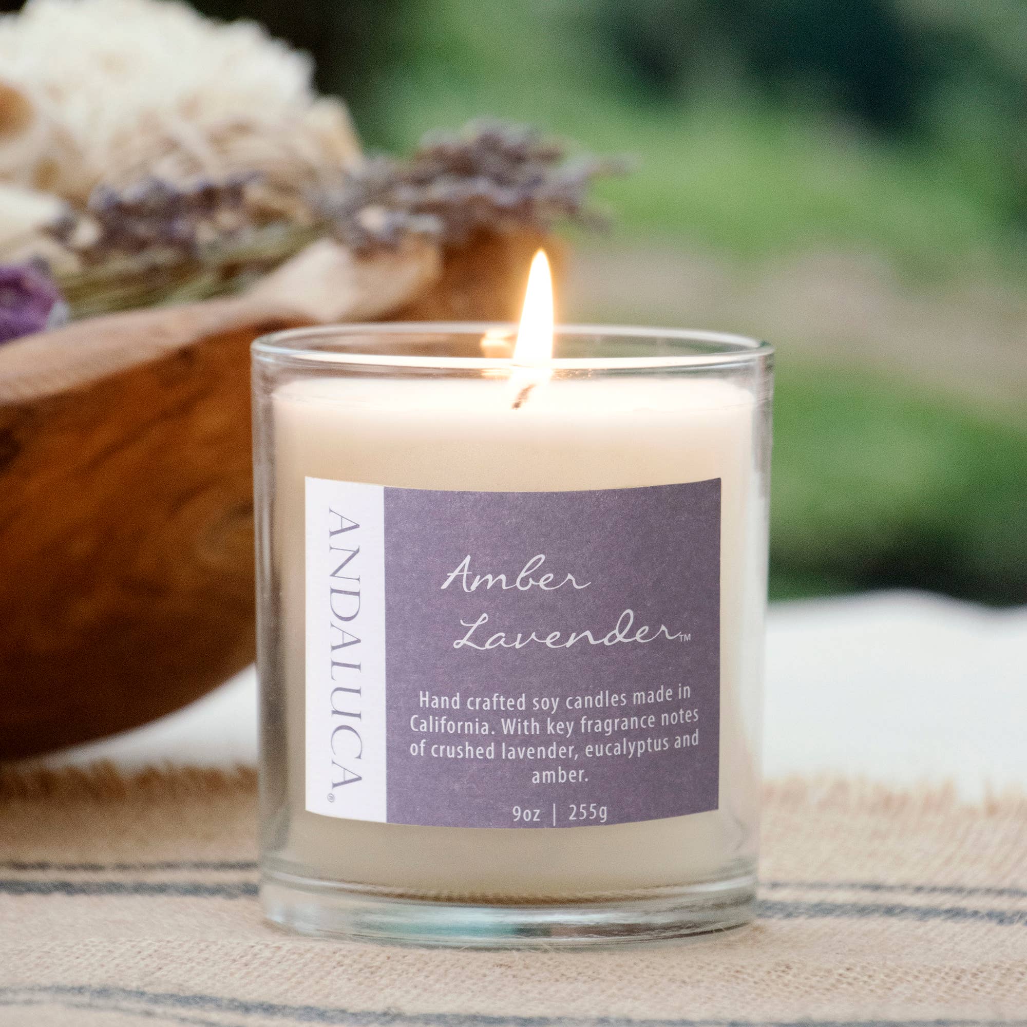 Amber Lavender 9 oz Candle