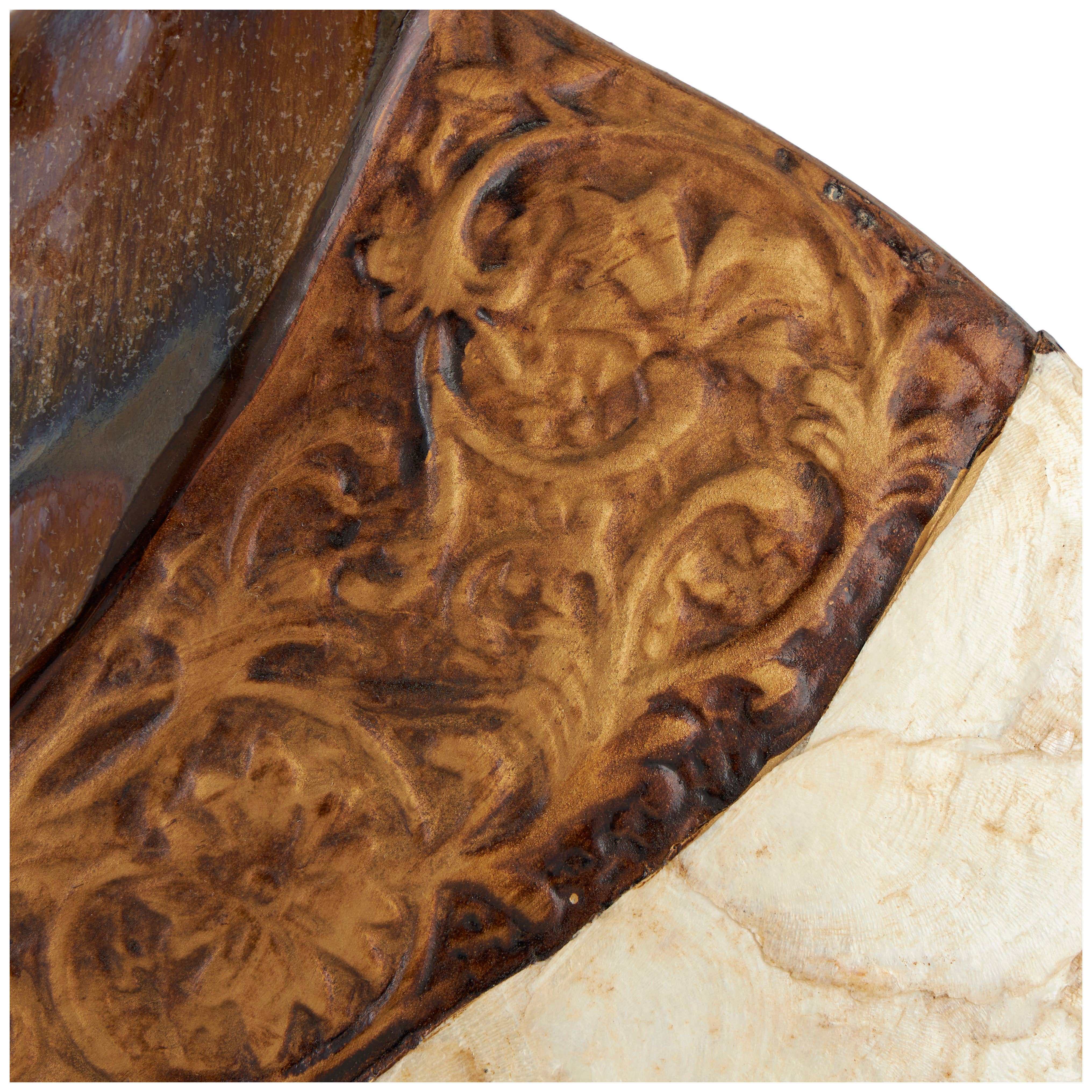 Traditional Brown Ceramic Vase'