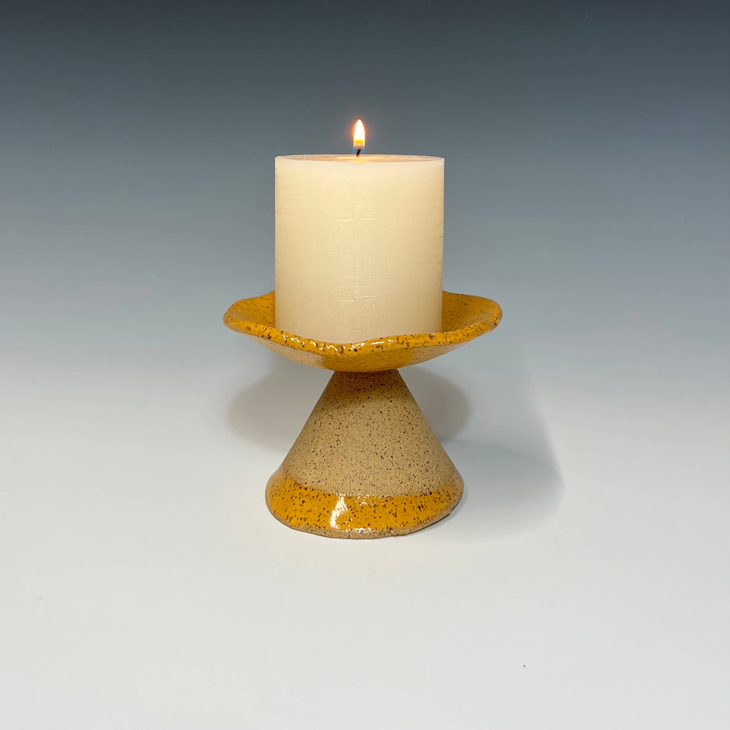 Medium Footed Dish: Agate