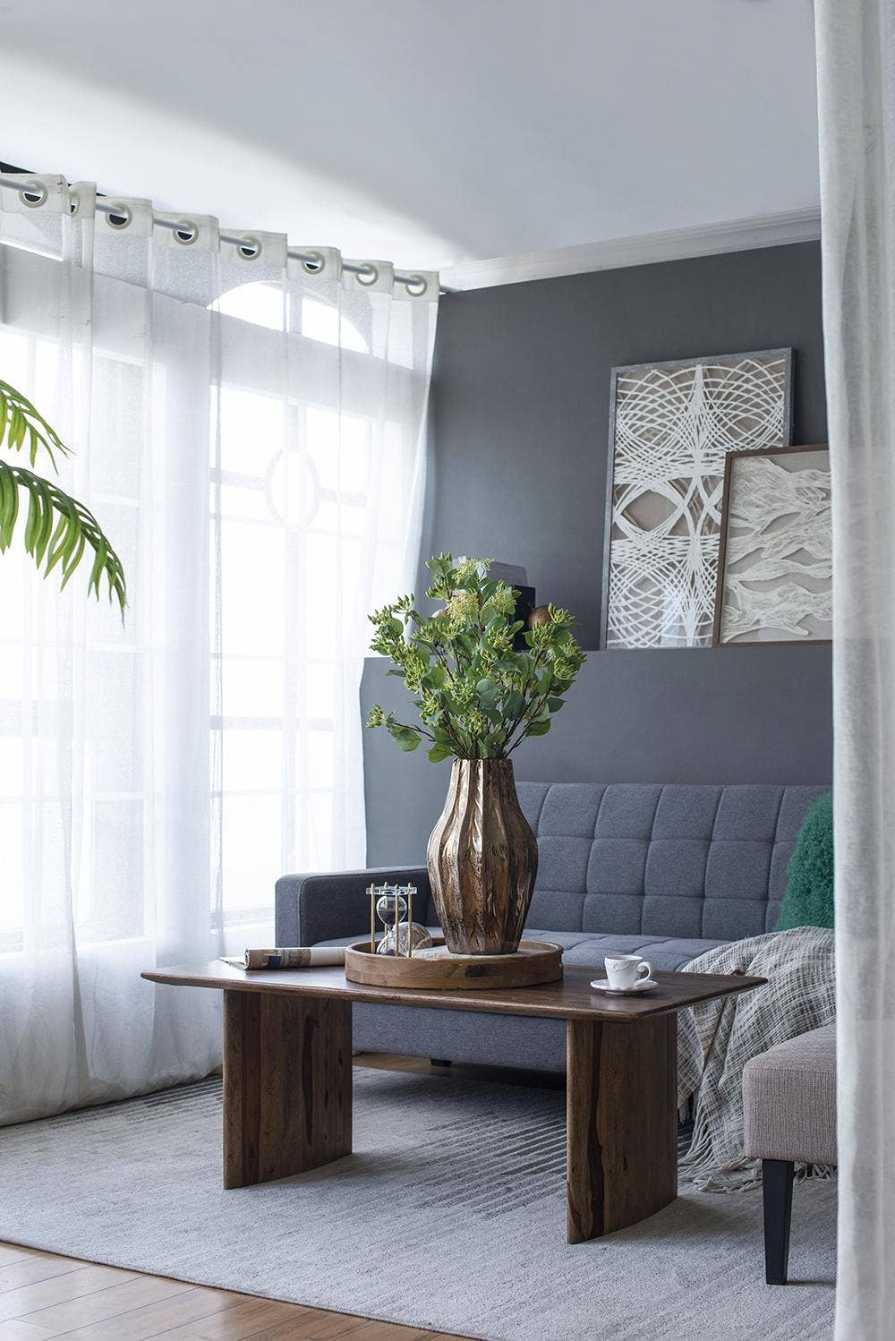 D7x13" Spitzer Short Metallic Glaze Ceramic Vase - Bronze