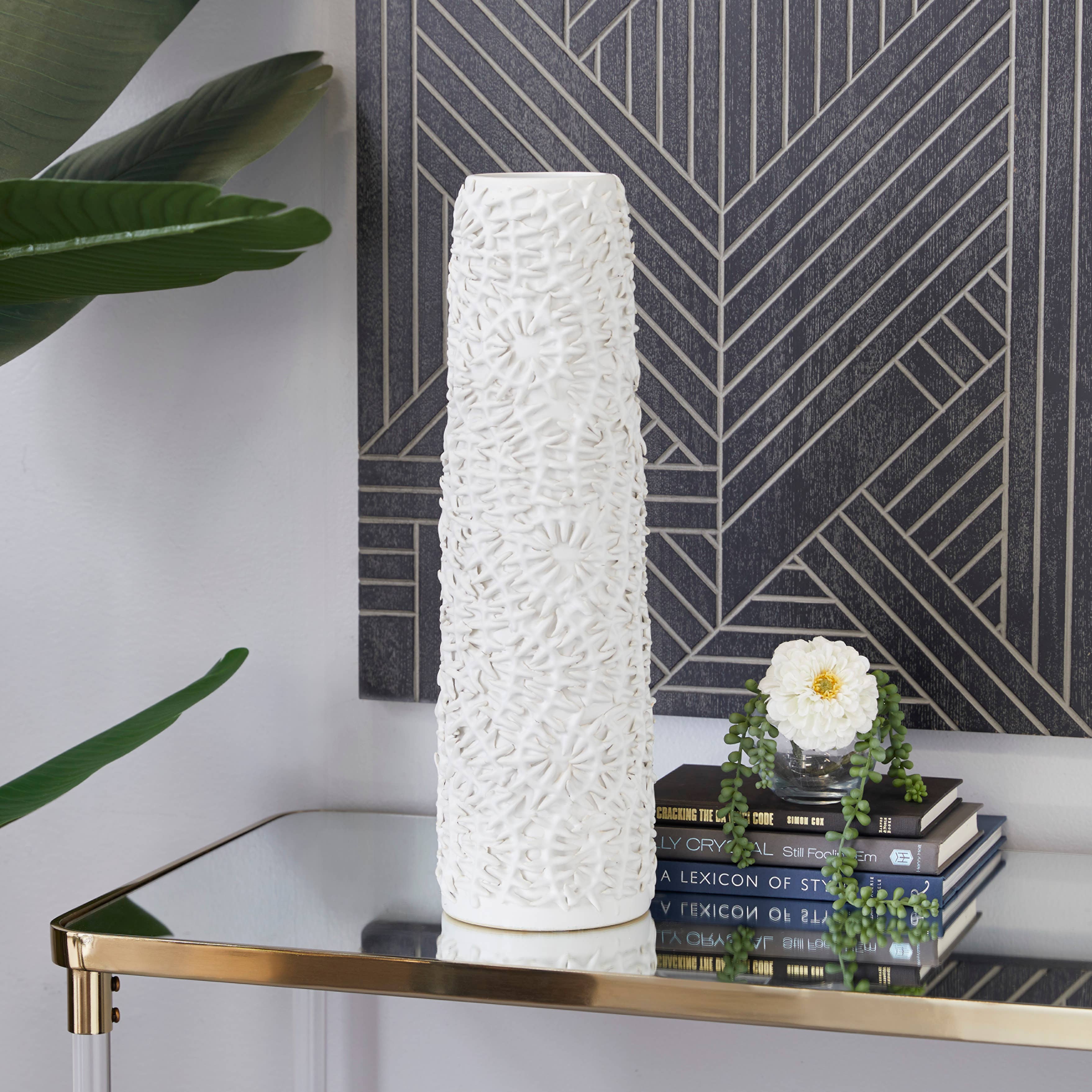 Contemporary White Ceramic Vase