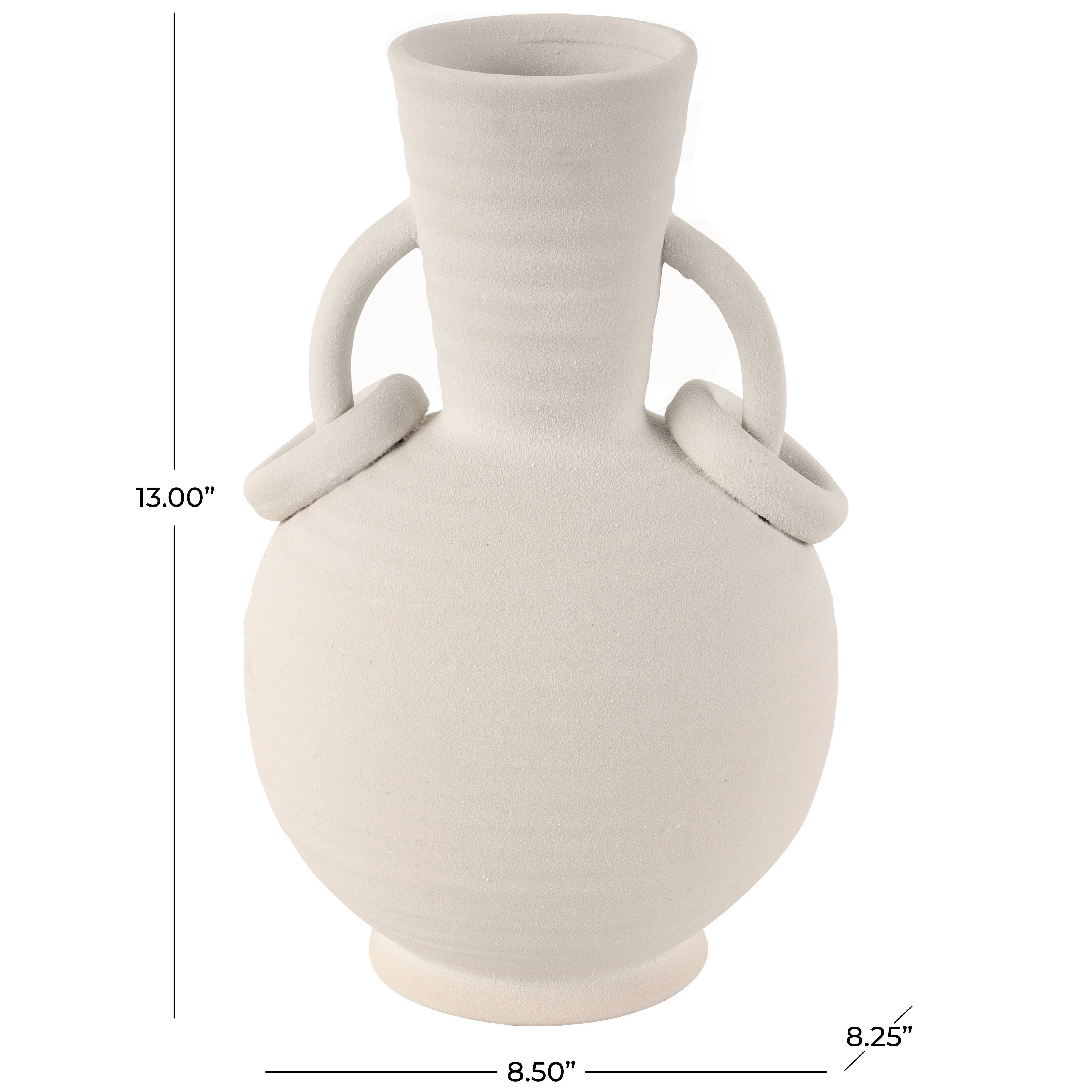 Contemporary Cream Ceramic Vase