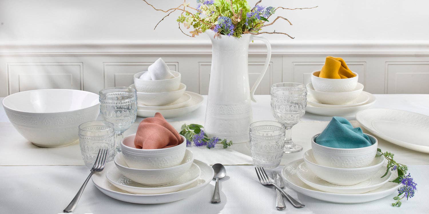 Fez Oval Platter - White