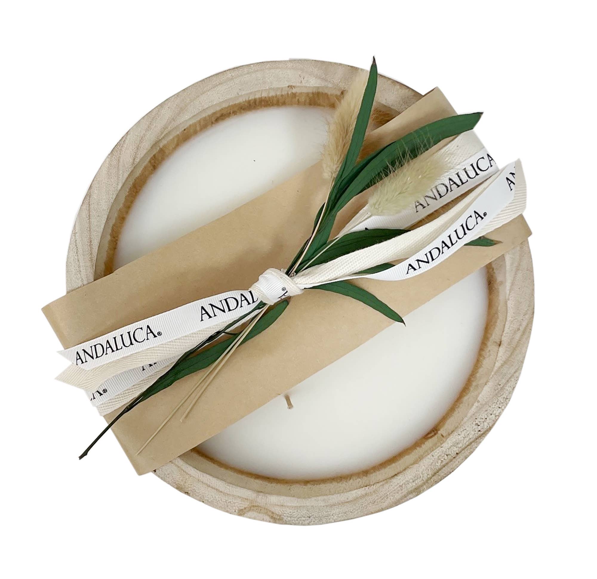 Paulownia Wood Footed Candle