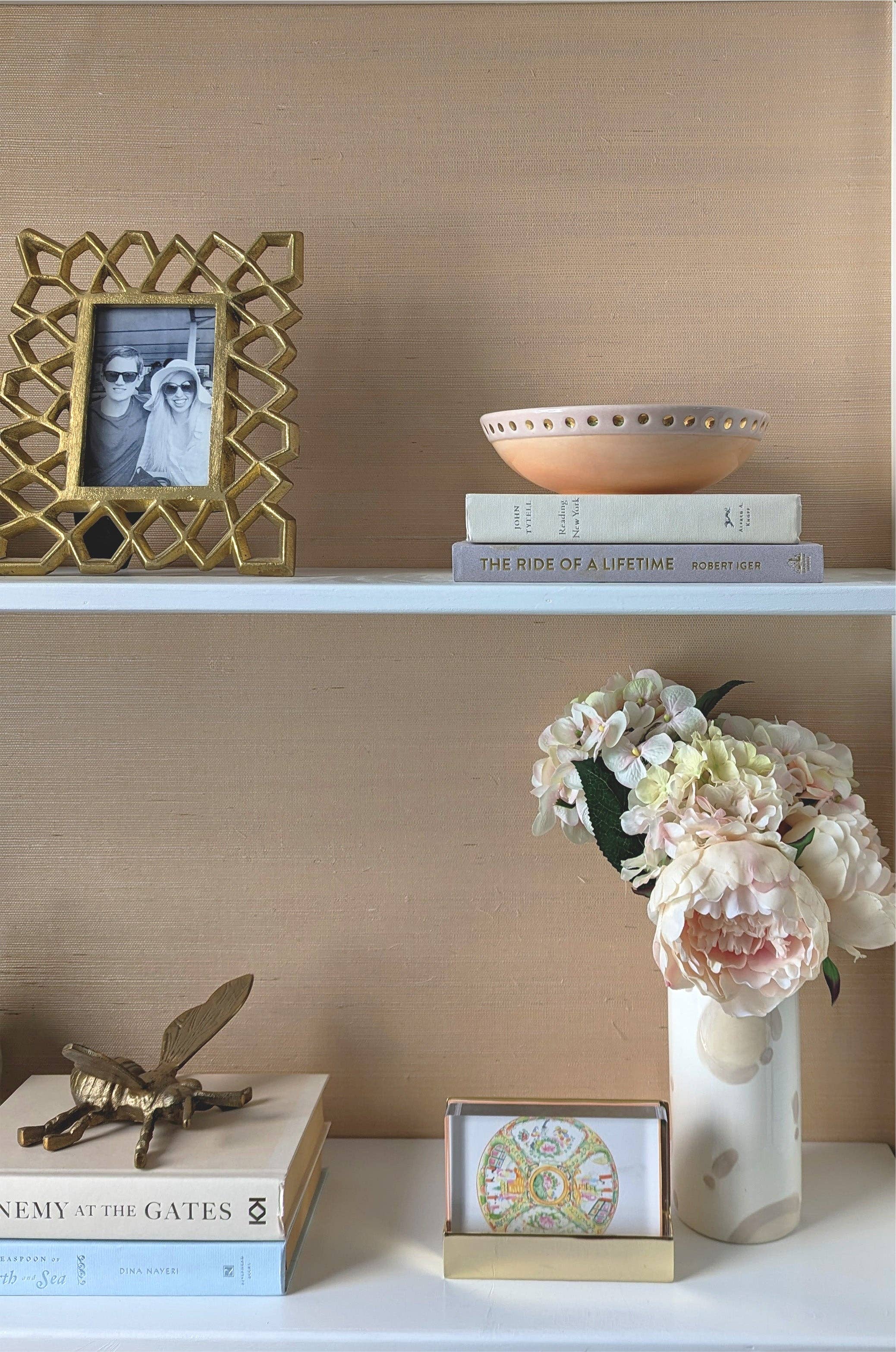 Goddess Bowl with 22K Gold Accent: Bowl / Sea Glass