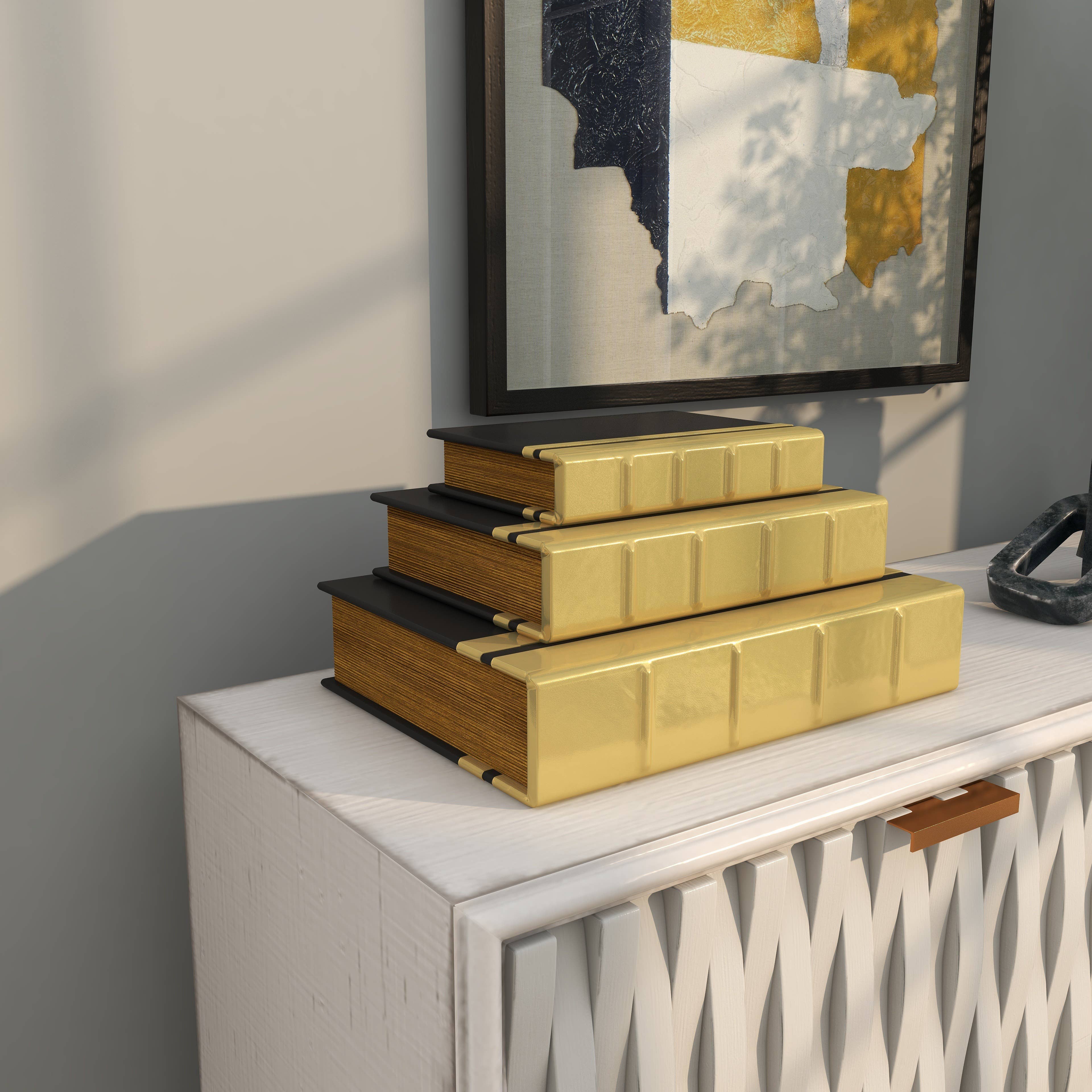 Glam Gold Faux Leather Box Set: Gold