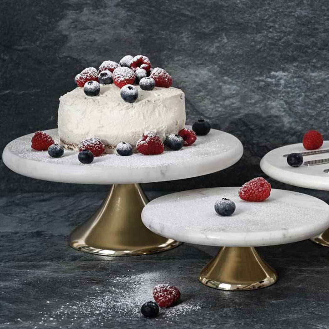 Marble & Gold Cake Stand Large