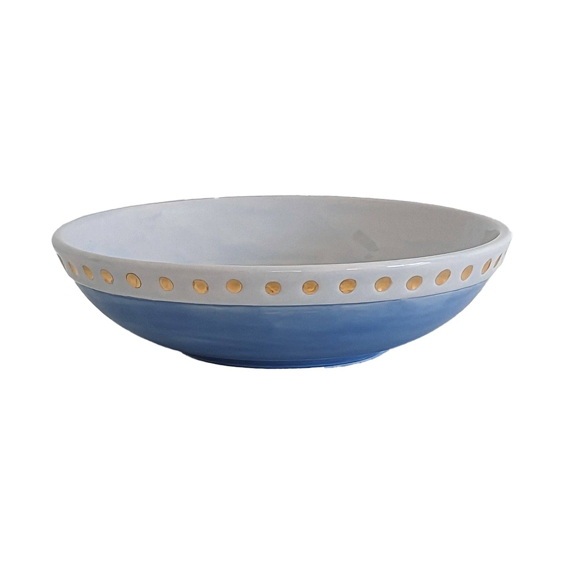 Goddess Bowl with 22K Gold Accent: Bowl / Blue