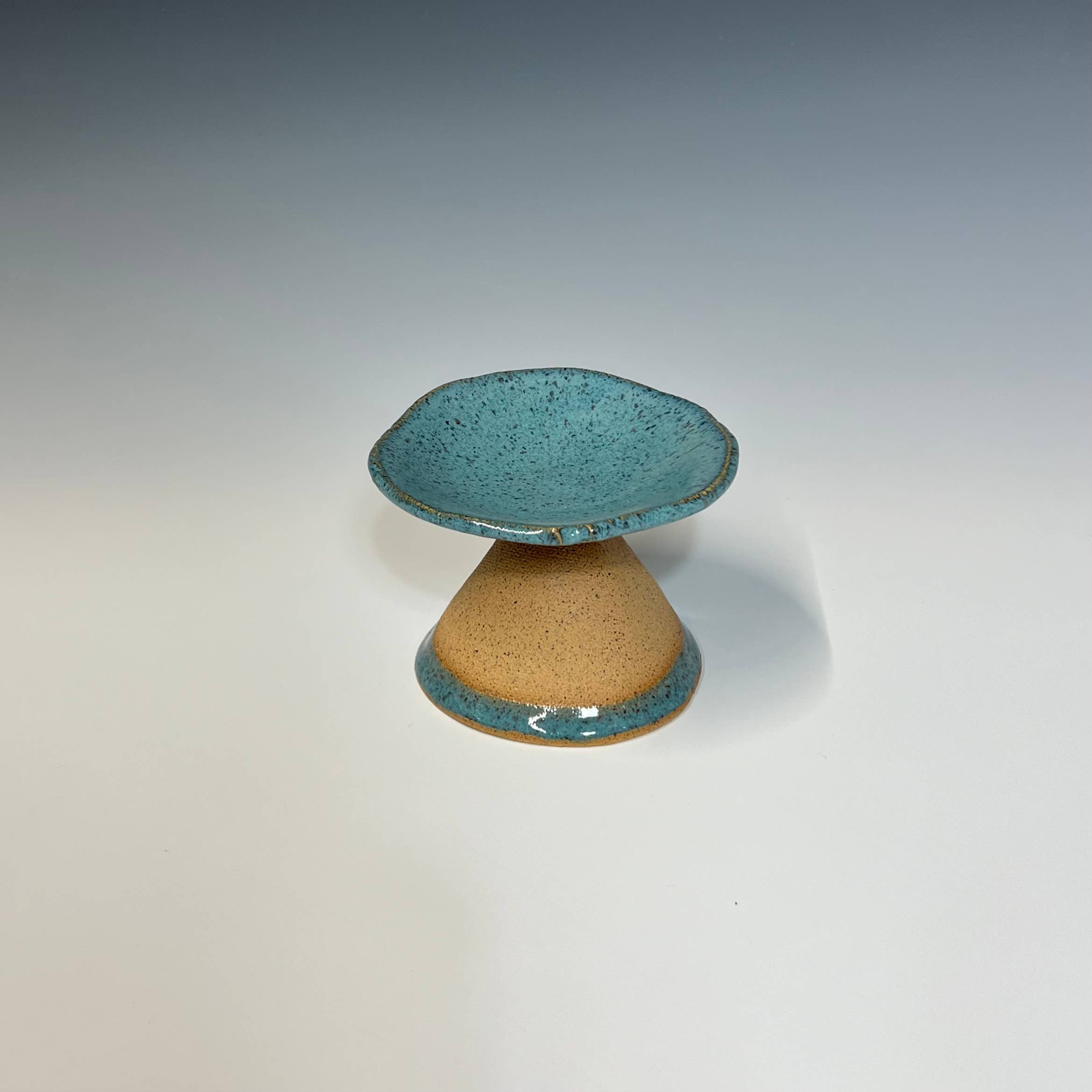 Medium Footed Dish: Agate