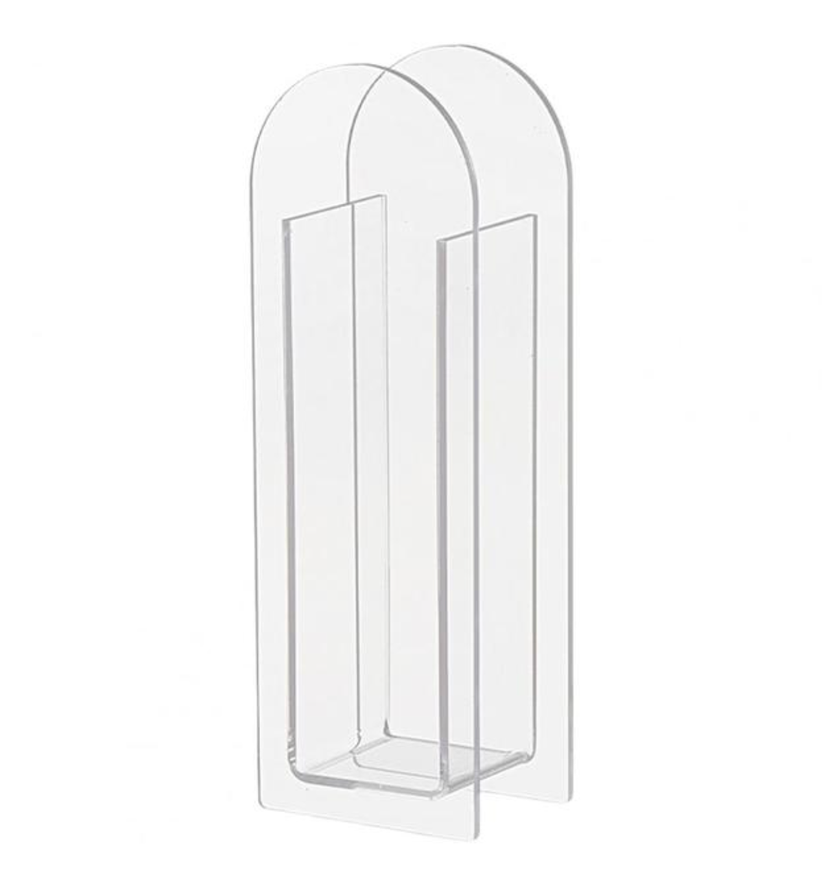 Translucent Acrylic Flower Vase: Orange