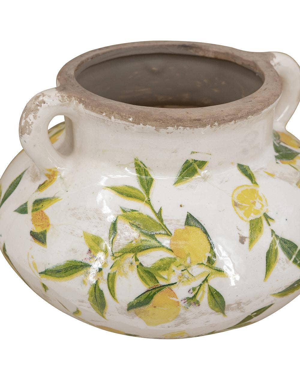 8x8x5" Lemon Harvest Vase