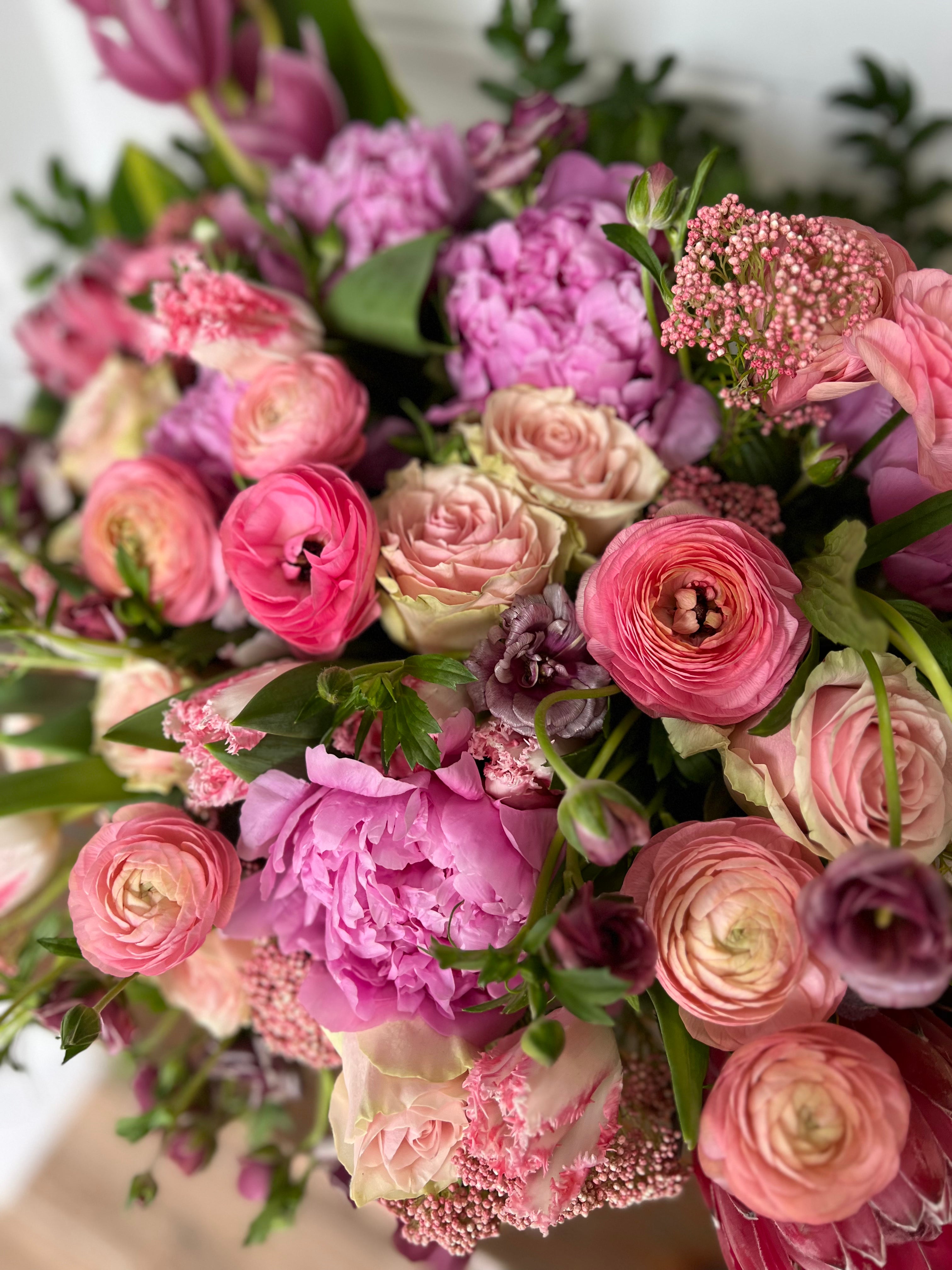 Mother's Day Arrangement in Vase: Over The Top