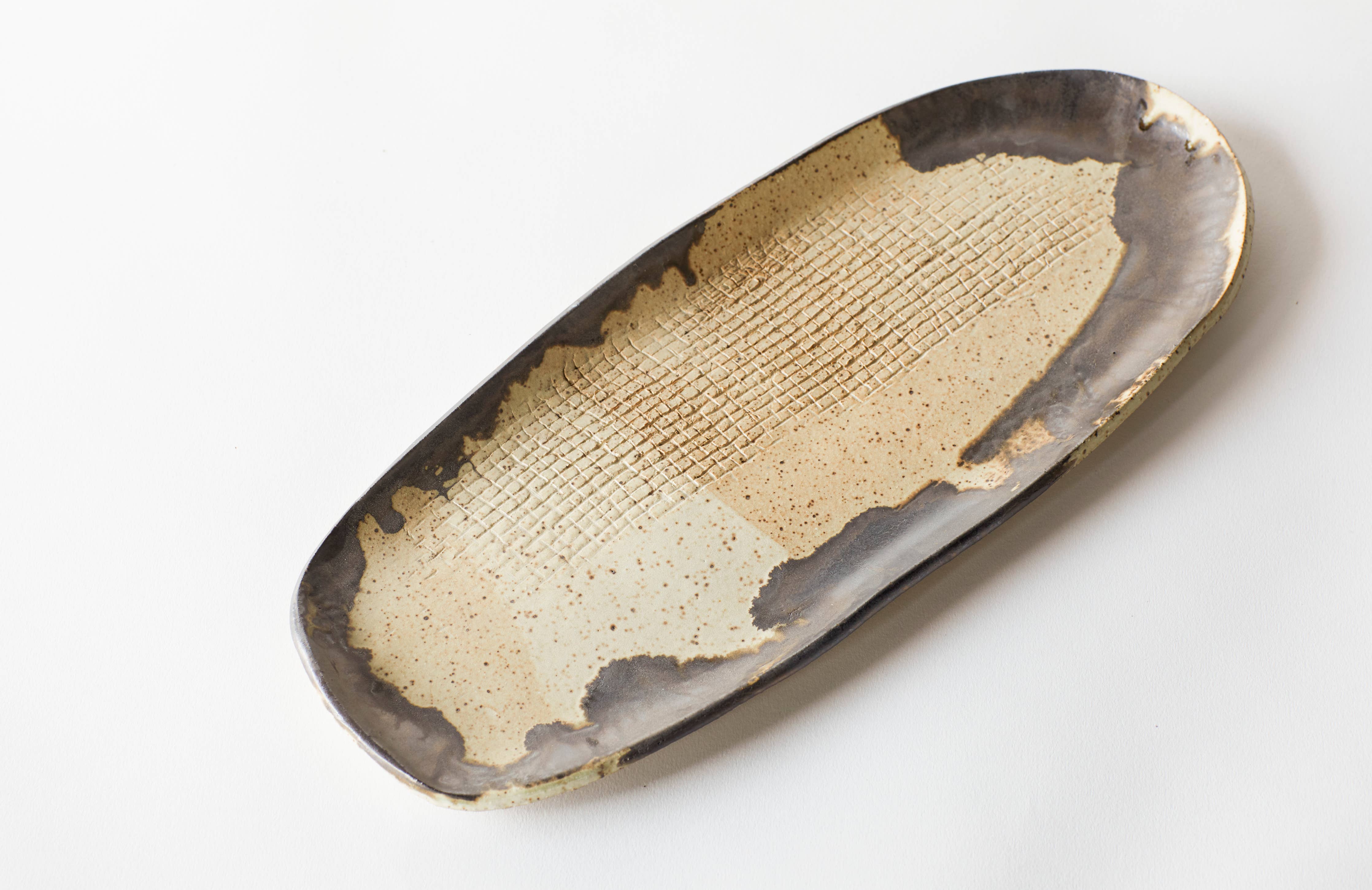 Luna Textured Large Oval Tray