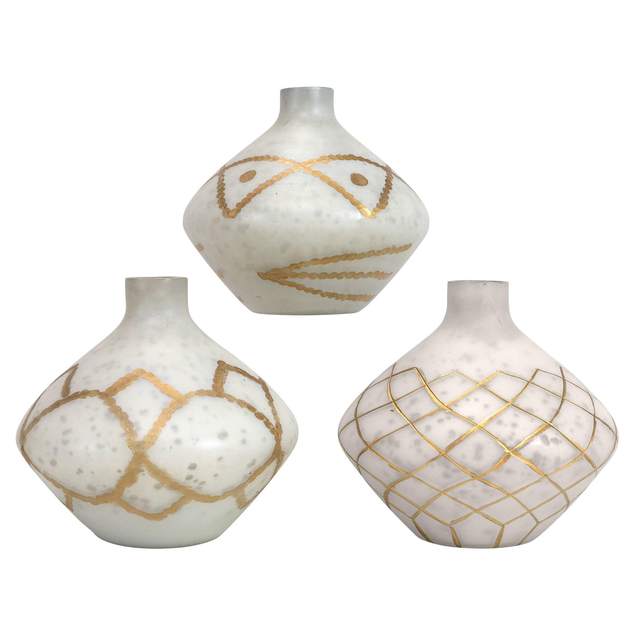 Kings Mini Vases -Ast 3
