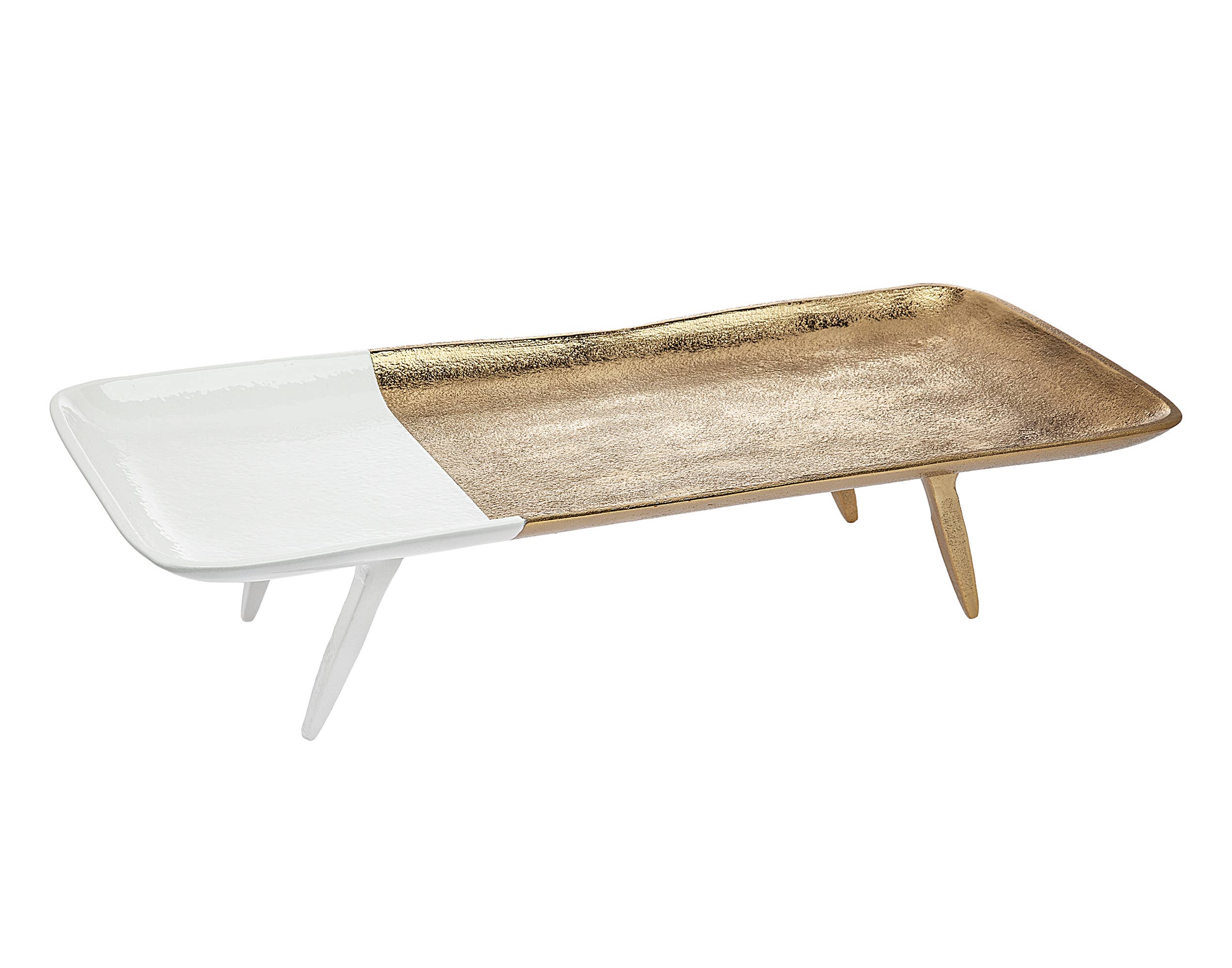 Gold/white 18" Dessert Stand