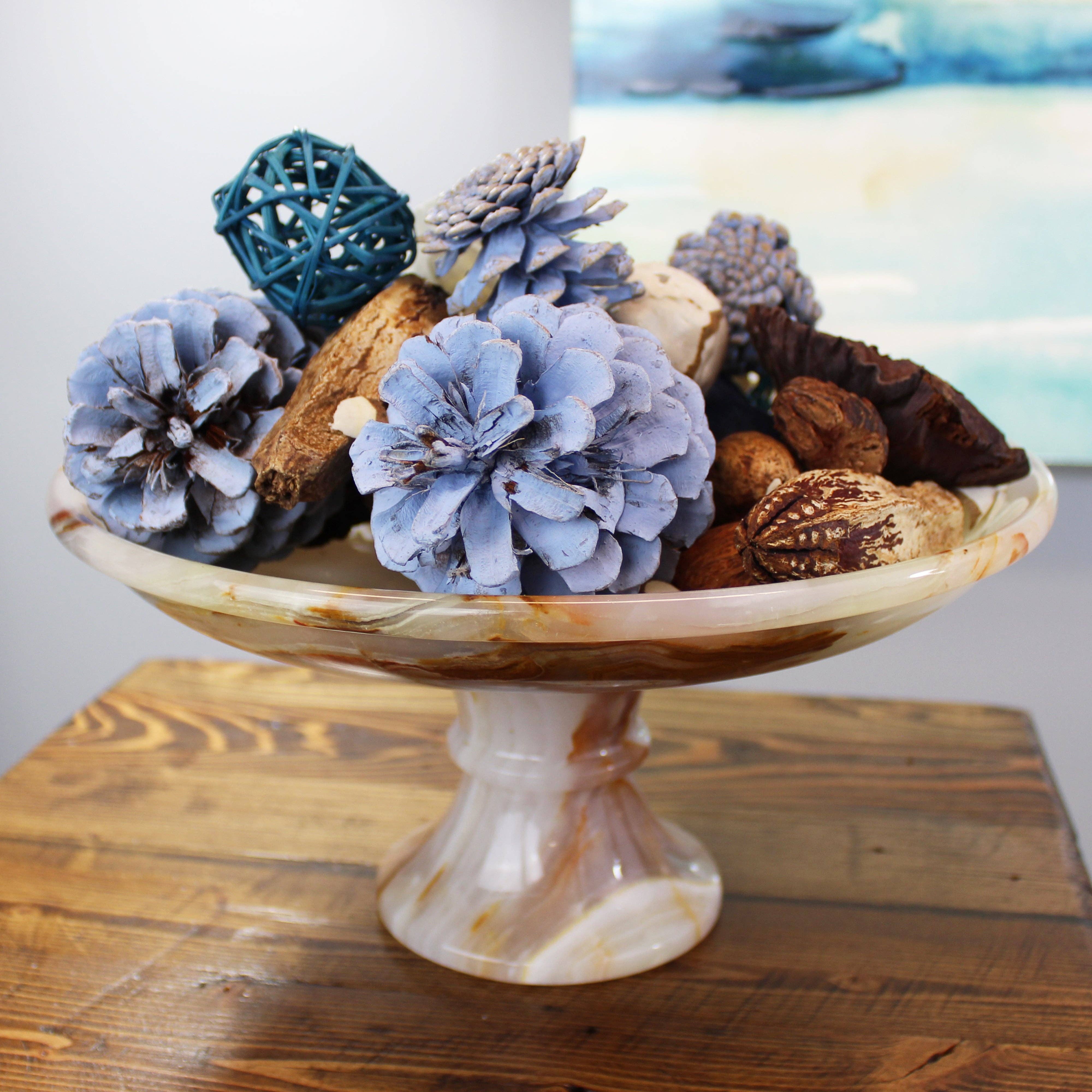 Multicolored Onyx Cake Stand