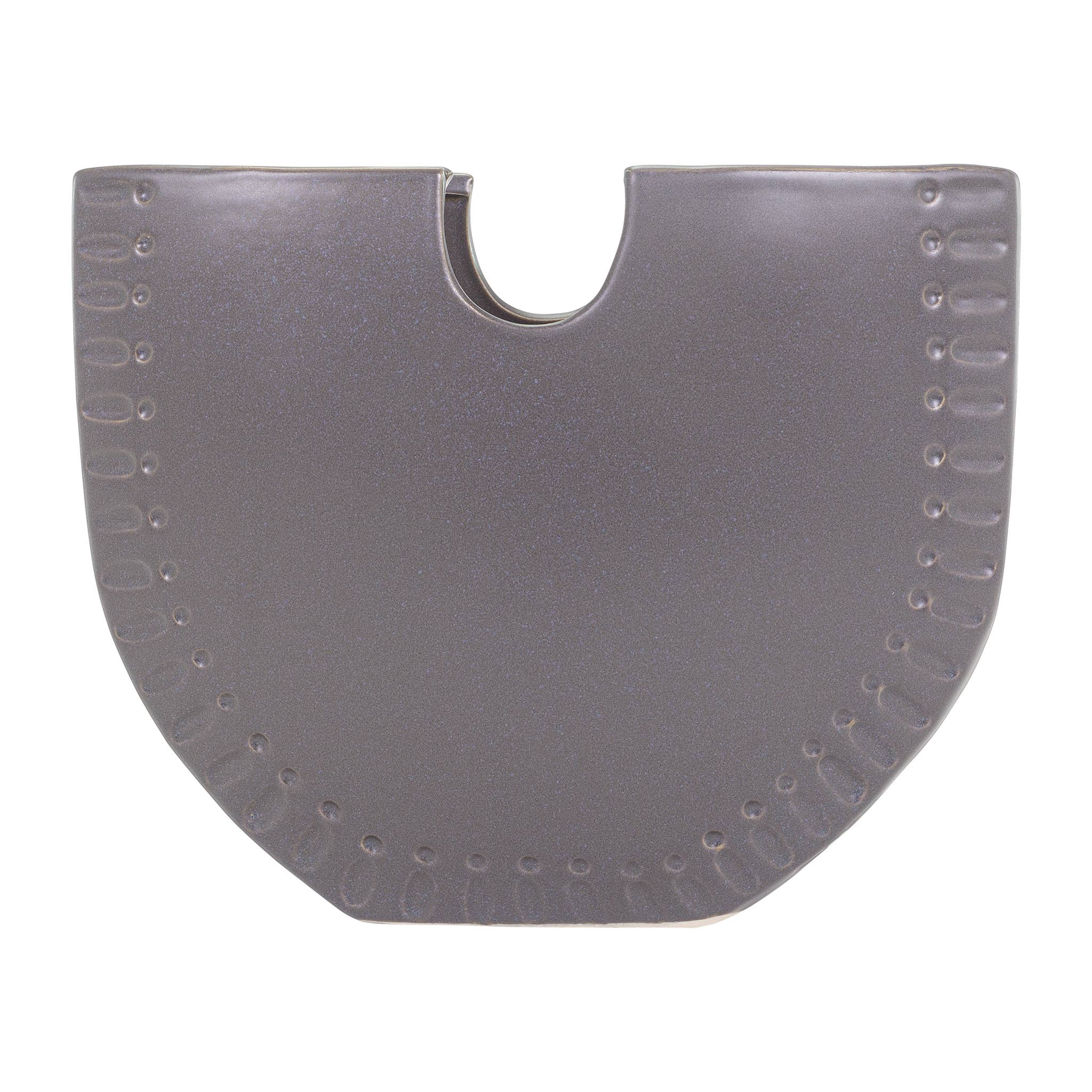 Kenger Gray Stoneware Short Vase