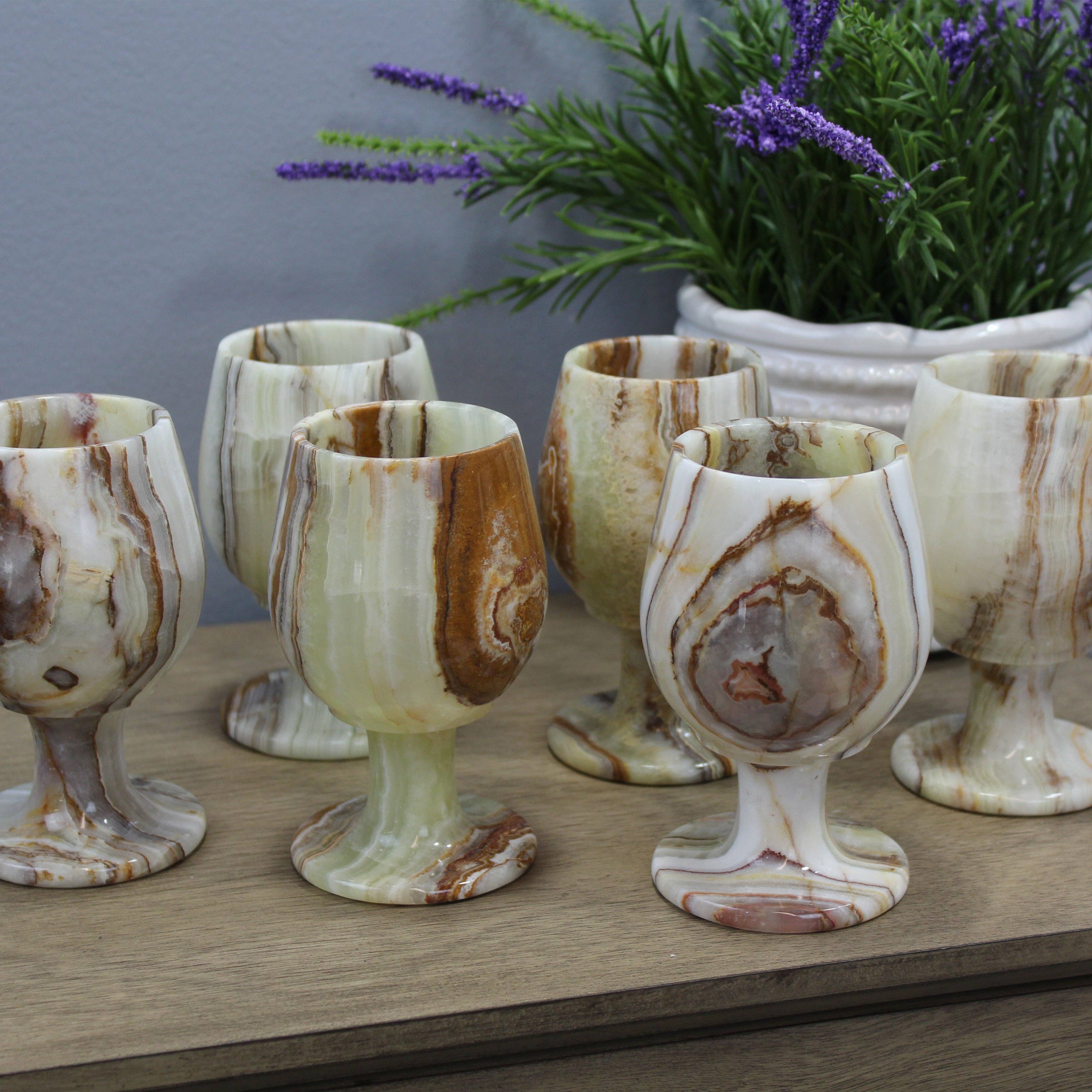 Handcrafted Onyx Glass (Set of 6)