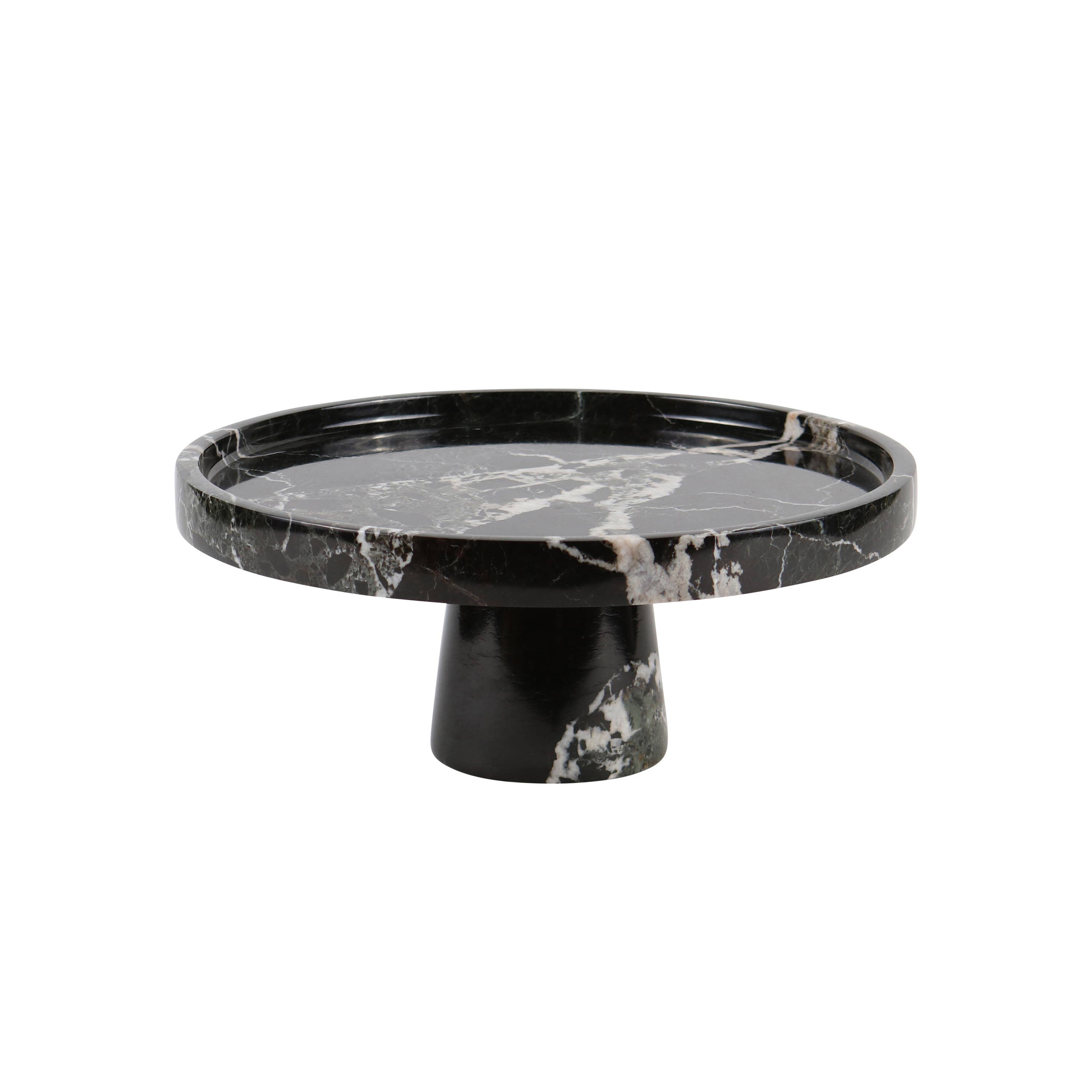 12" dia x 5" high Round Cake Stand, BZ (Polished)