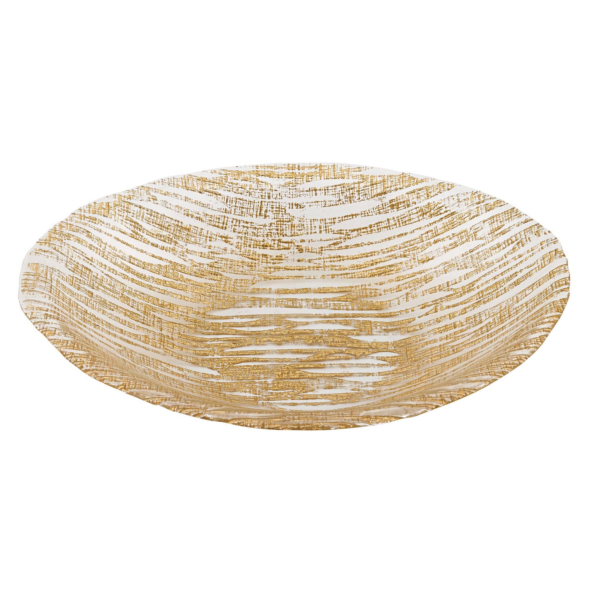 Secret Treasure Gold Accent 15" X 9" Oval Salad Bowl