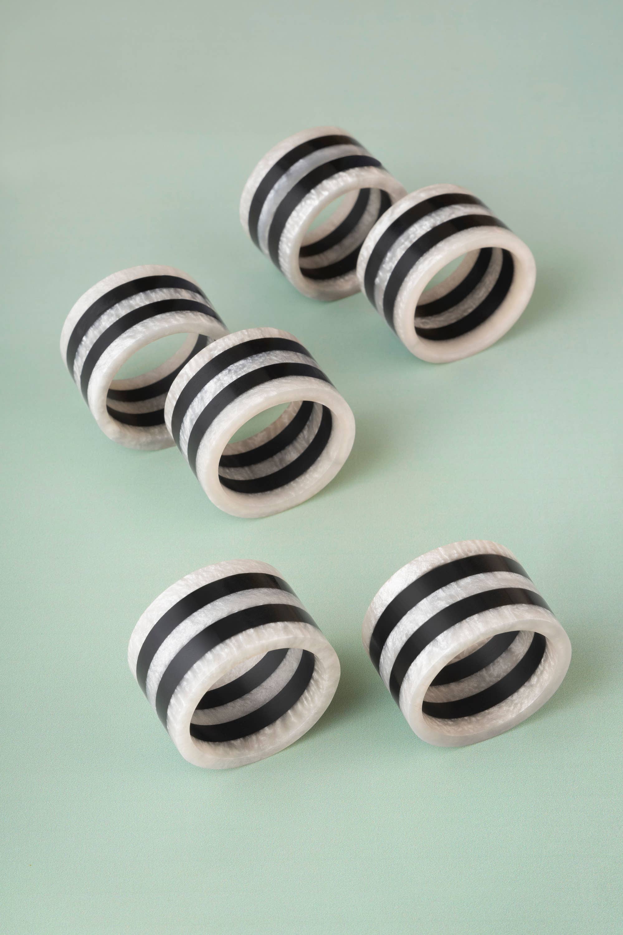 Panama Napkin Rings; Set of 6