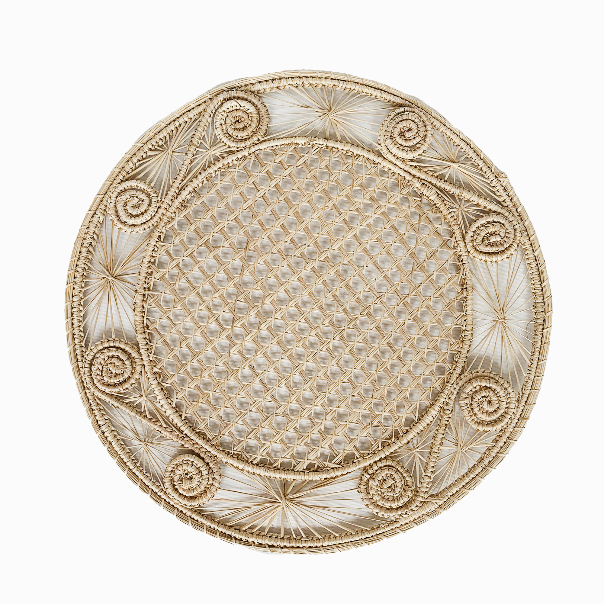 Caracol Iraca Placemat - Straw Raffia Tableware