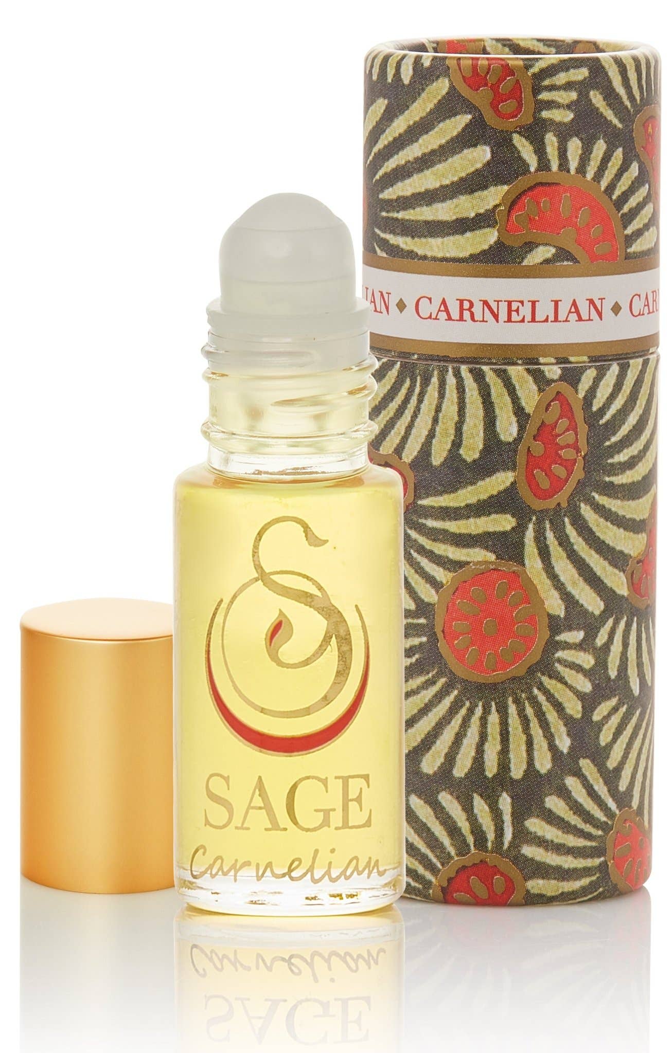 Carnelian Gemstone Perfume Oil Concentrate Roll-On- 1/8 oz: Carnelian Gemstone Perfume Oil Concentrate Roll-On- 1/8 oz